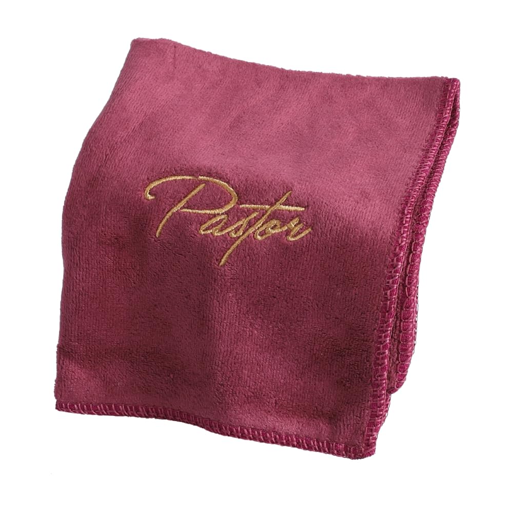 Swanson Christian Products Embroidered Hand Towels - 'Pastor' - Gifts For Pastor, Clergy, & Ministers - Pastor Towel - Hand Towe