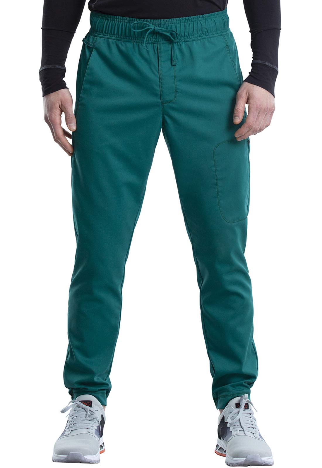 Cherokee Men Scrubs Pant Workwear Revolution Natural Rise Jogger Ww012T, M Tall, Hunter
