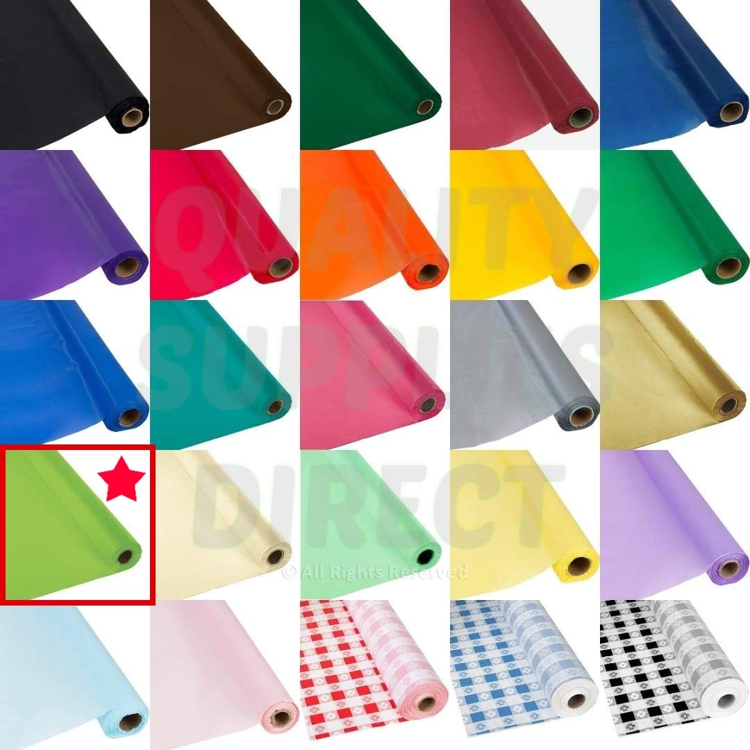 Qsd Lime Green Tablecloth Roll - (26 Colors) - No Folds Or Creases (Super Fast Set Up)