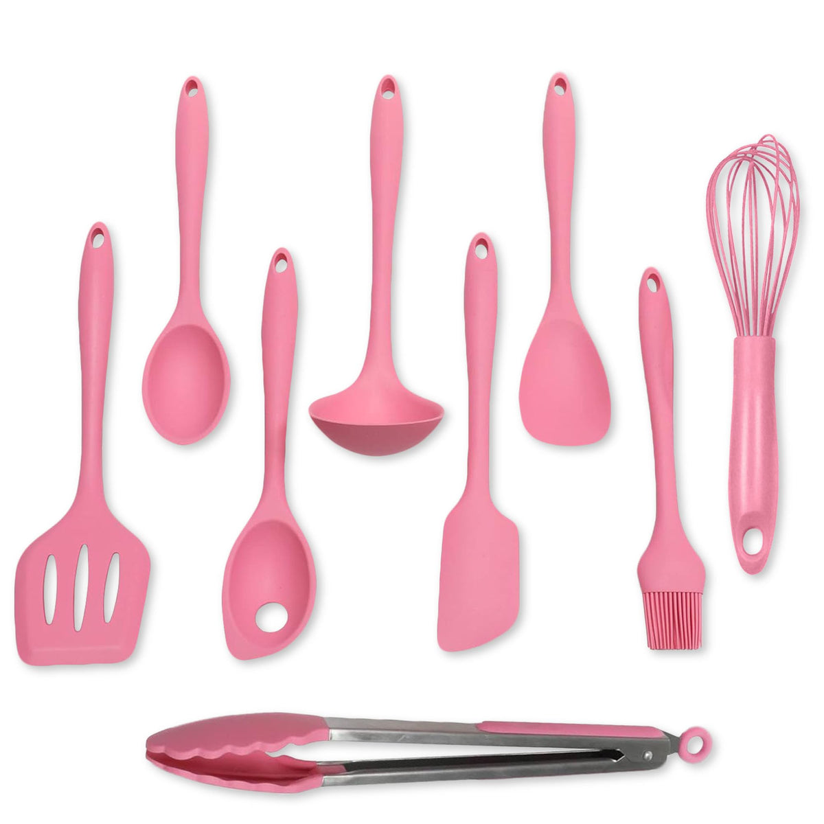 Chef Instruments Tools Chef Craft Premium Silicone Kitchen Tool And Utensil, 9 Piece Set, Pin ...