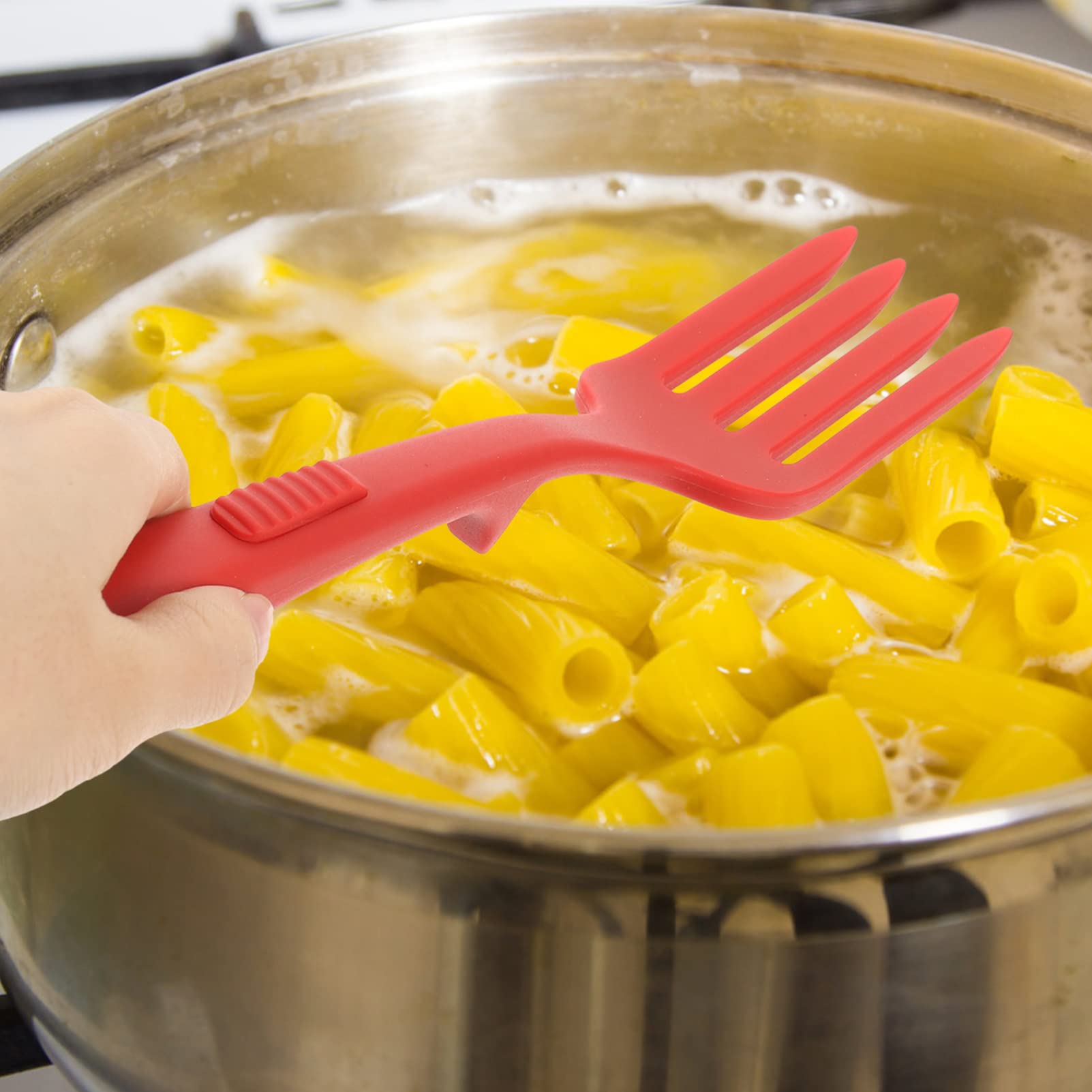 Healeved Silicone Flexible Forks Silicone Cooking Fork Nonstick Blending Fork Ultimate Fork For Cooking Utensil For Kitchen Stir