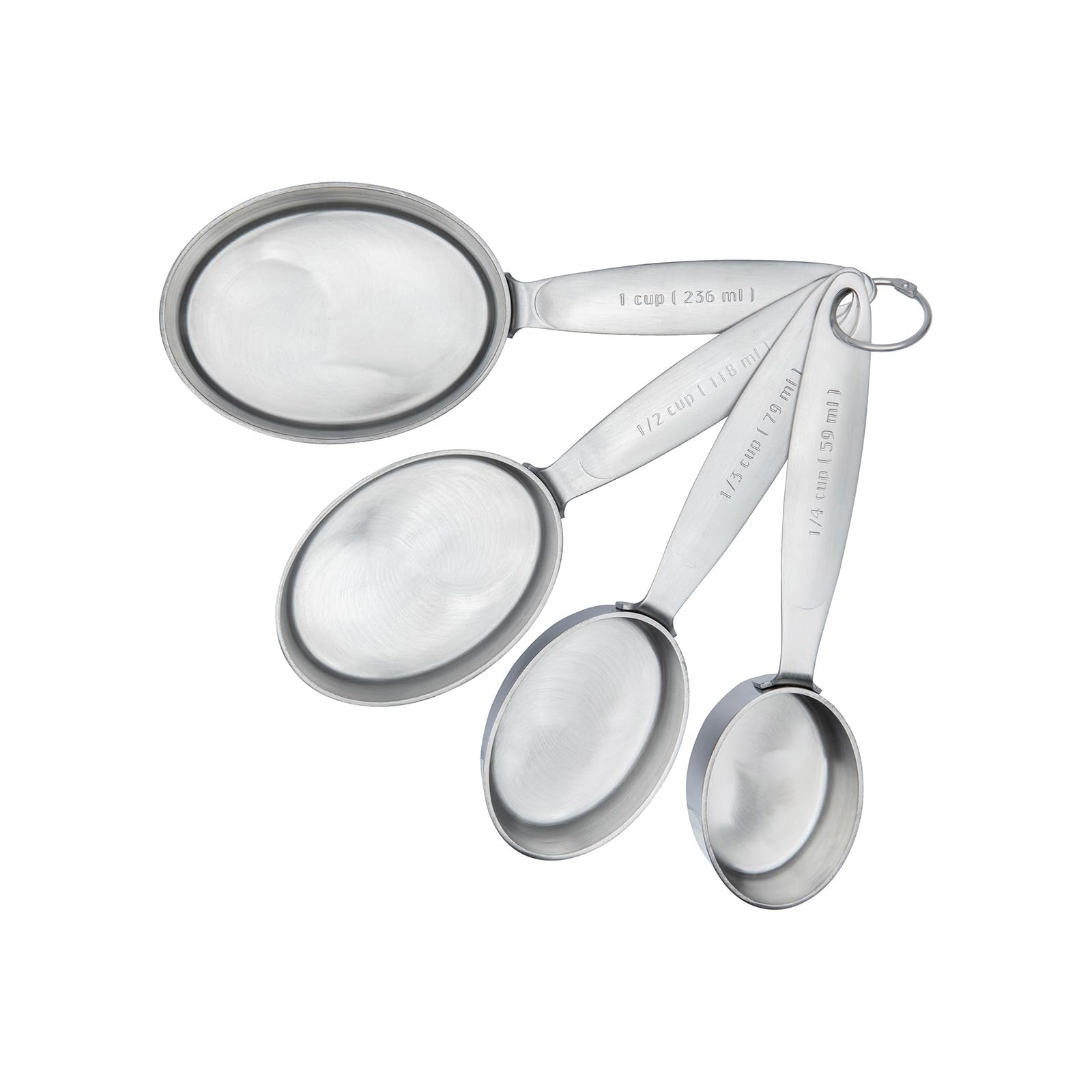 Cuisipro Stainless Steel Measuring Cup Set - Model 747141 - Silver Finish