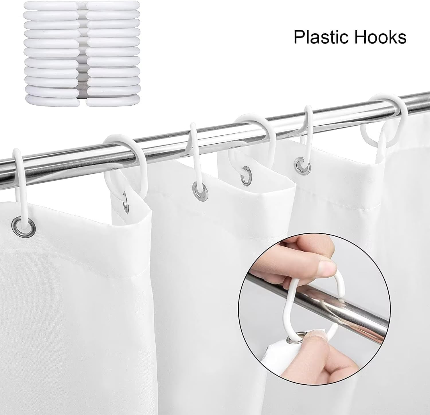 Dsmeue Green Forest Shower Curtain Nature Birch Tree Floral Plant Scenery Landscape Rustic Bathroom Decor Curtain With Hooks,70'