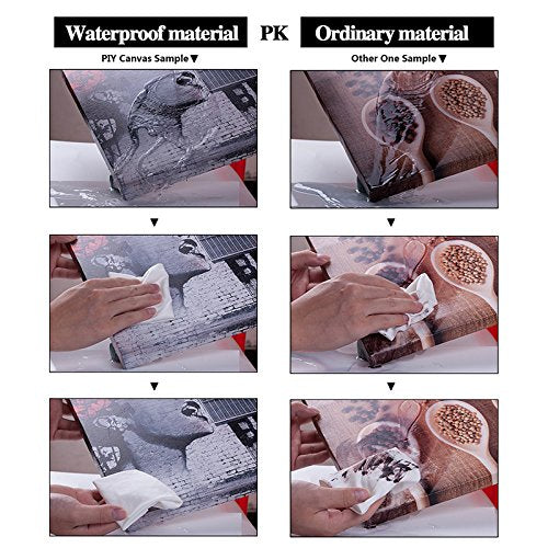 Cool Eagle Wall Art Decor For Bedroom, Piy Fierce Bald Eagle Under Moon Night Picture, Awesome Black And White Canvas Prints Dec