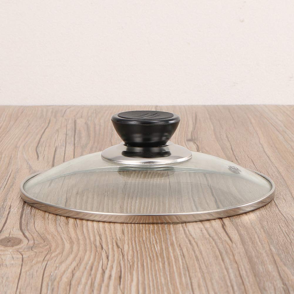 Lasenersm Universal Pot Lid Cover Knobs - 2 Sets, 2.7" Stainless Steel Base, Black and Silver