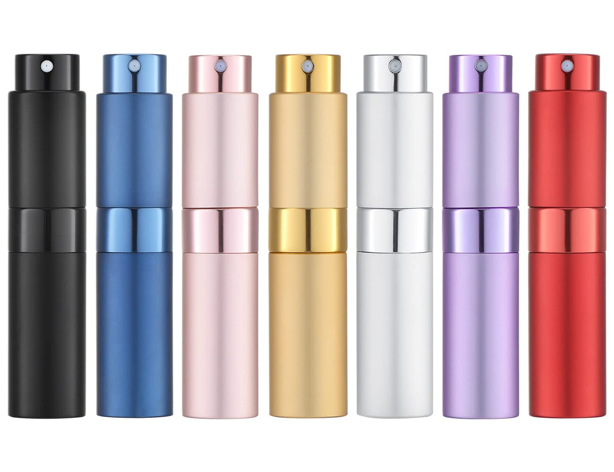Tekson 7Pcs 8Ml Travel Perfume Atomizer Refillable, Mini Cologne Spray Bottle Empty, Small Aftershave Sprayer For Liquid Dispens