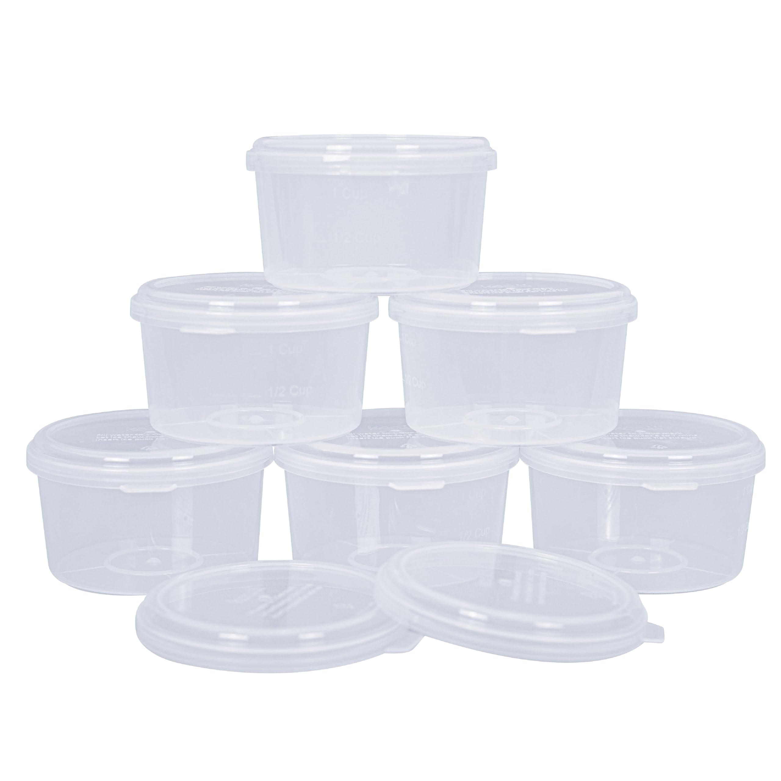 Koaii 6 Pack Hawaiian Shaved Ice Mold Party Set with Lids, Up Your Game For Much More Snow Cone Treats, BPA-Free Cups Two Bonus 
