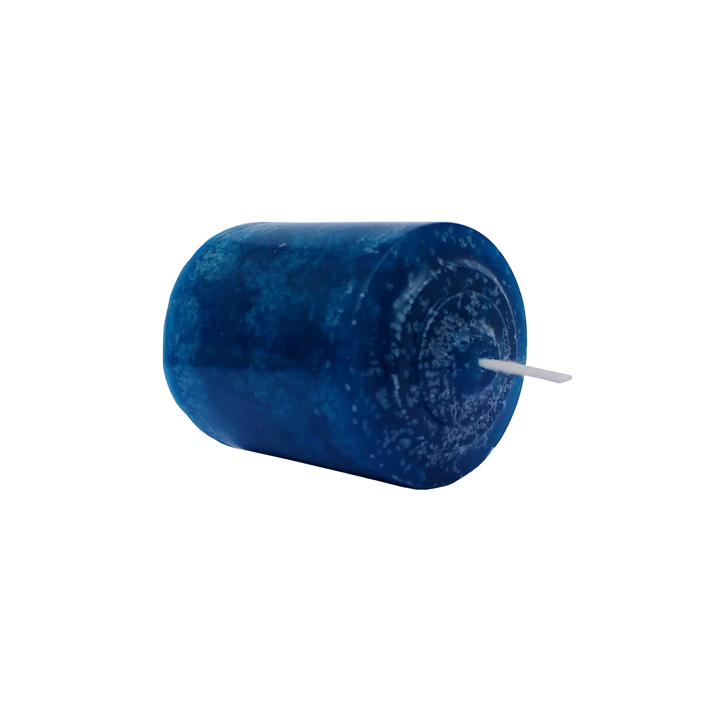 Pure Indian Candle Handpourd Forest Scented Dark Aqua Mottle Wax Votive Candle PIC0315 (Pack of 4 Pcs.) Burn Time 10 Hrs.