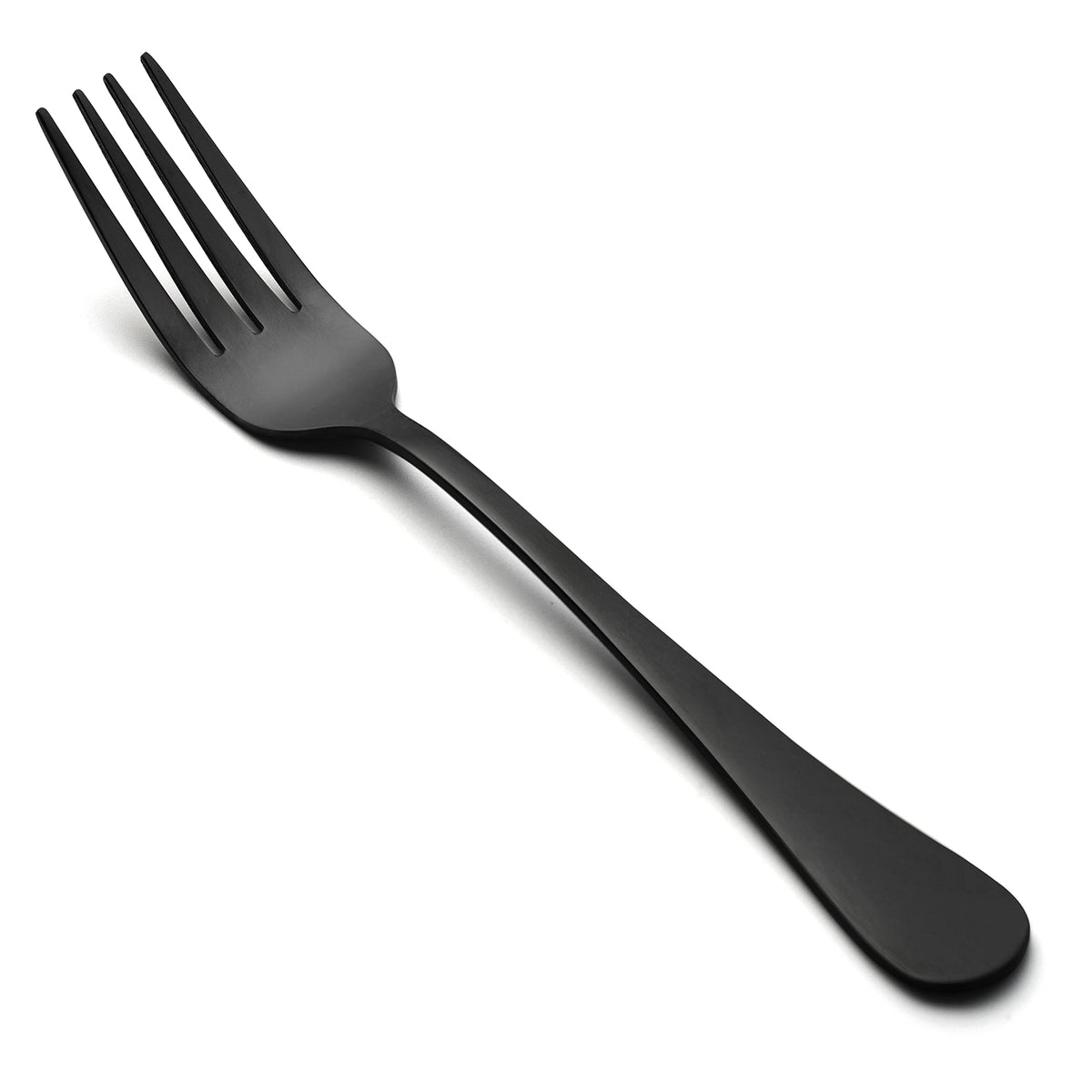 Black Dinner Forks Set Of 12, Lianyu Stainless Steel Silverware Flatware Forks 8 Inches, Cutlery Table Forks, Mirror Finish, Dis