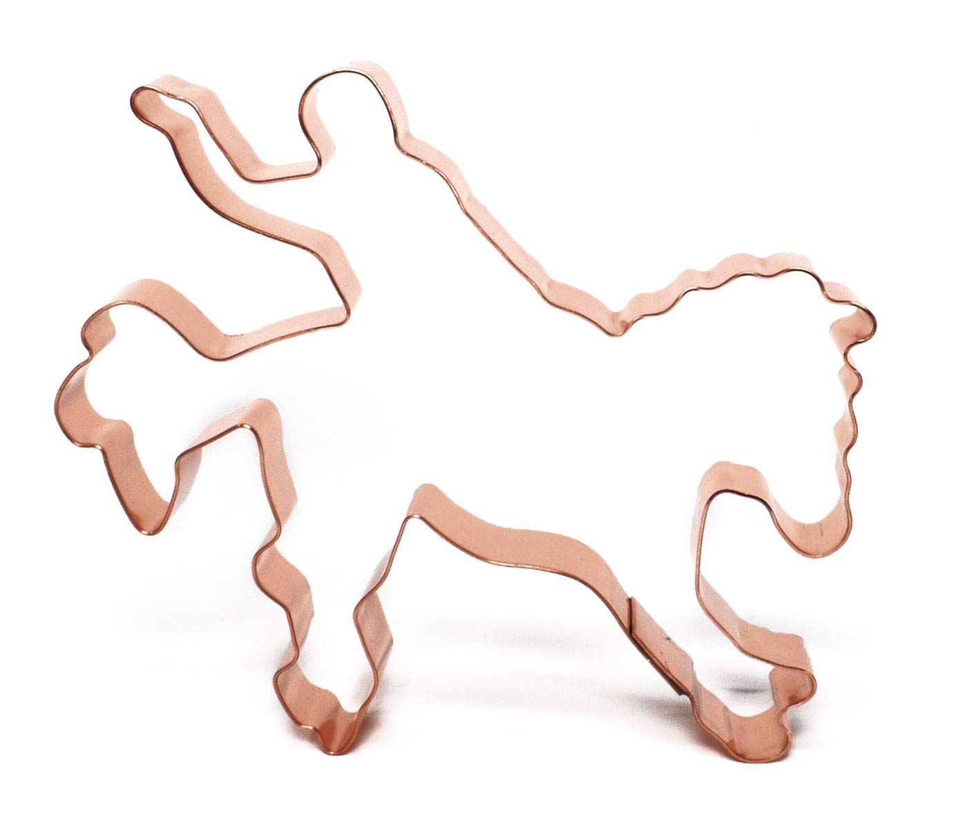 Bucking Bronc And Bareback Cowboy ~ Rodeo Copper Cookie Cutter