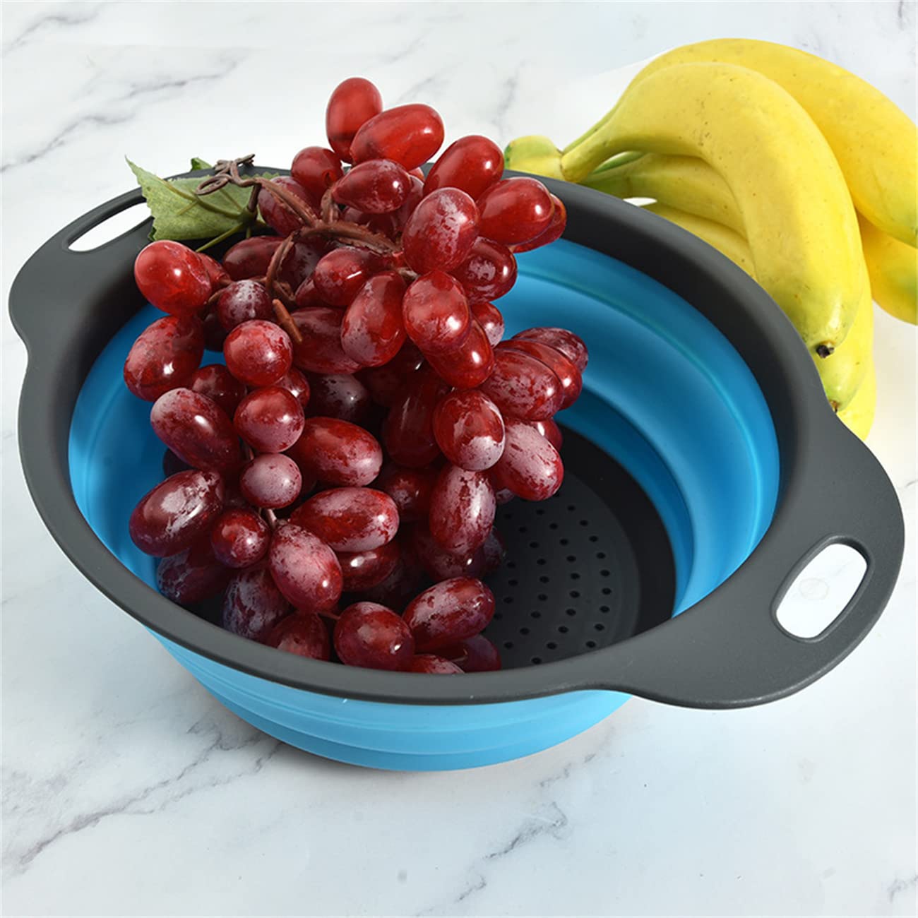 Cdybox New Version 11Pack Silicone Kitchen Strainer Collapsible Colander With Foldable Silicone Measuring Spoon Measuring Cup Ki