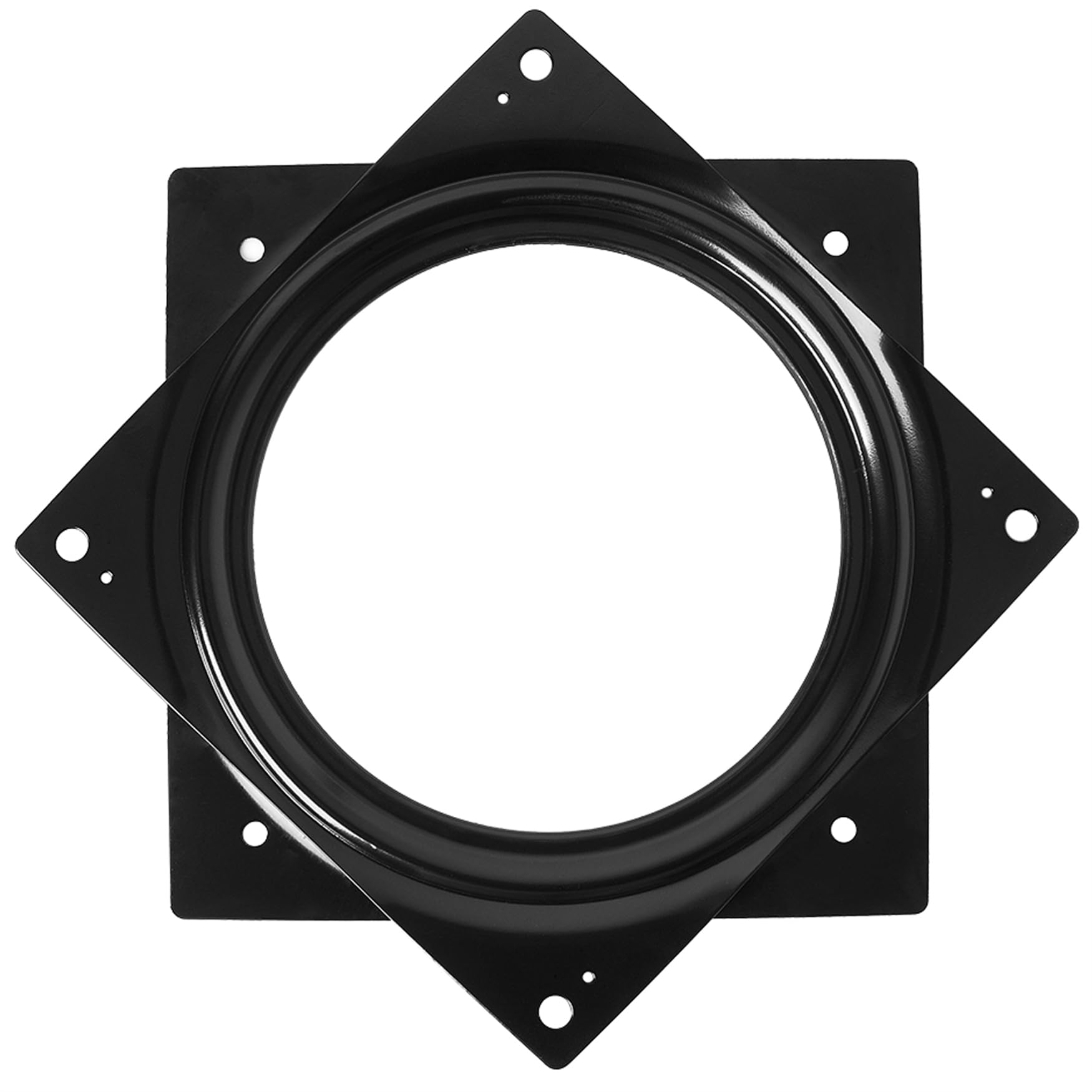 Dmstech 6'' Lazy Susan Turntable (Black) 500-Lb Steel Ball Bearing Rotating Tray Strong Sturdy Table Cabinet Low Profile For 360