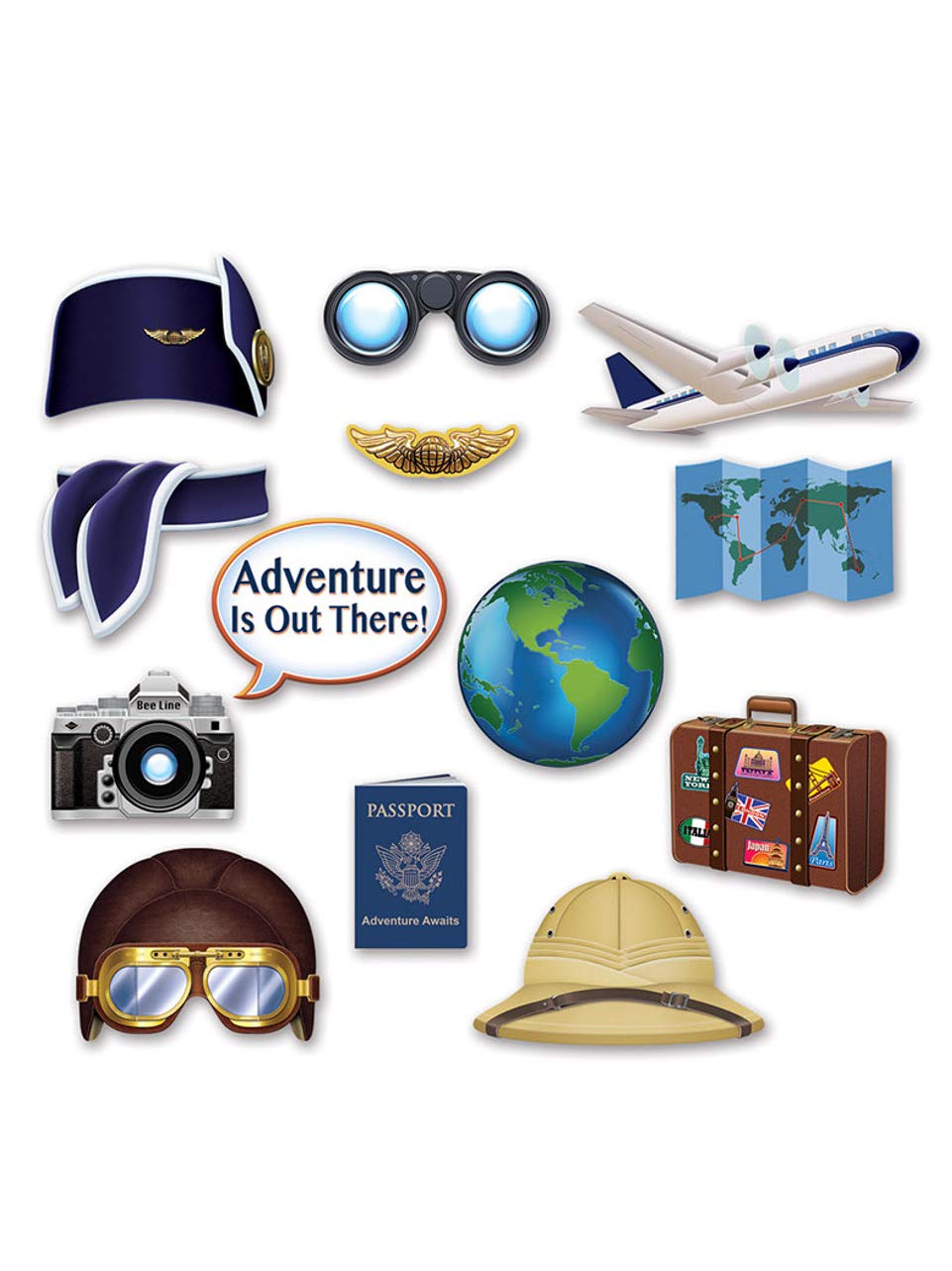Beistle Around The World Photo Fun Signs