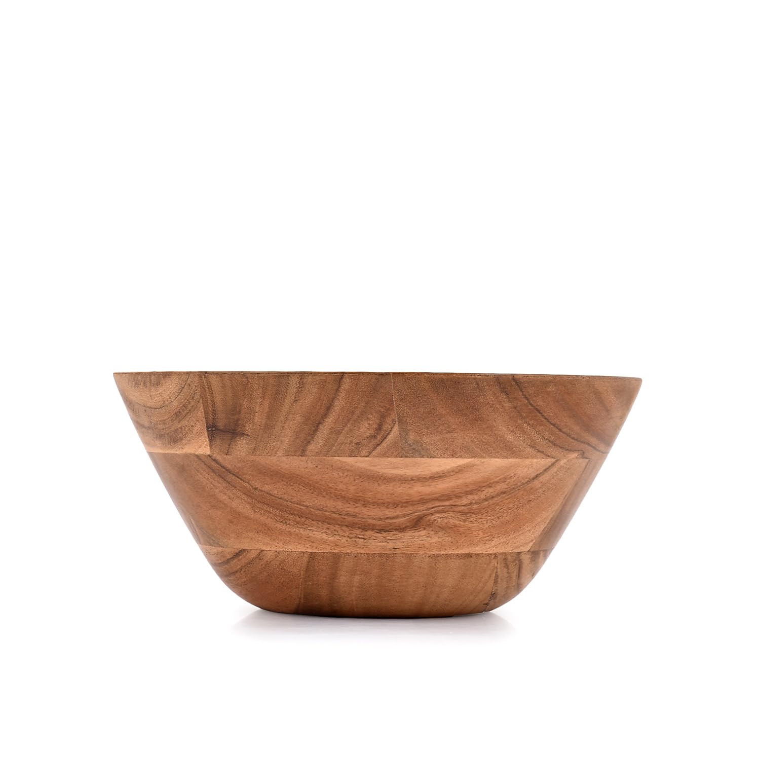 Samhita Acacia Wood Salad Bowl, Perfect For Salad, Vegetables Salad Bowl & Decorative Centerpiece Absolute Beautiful For Your Ki
