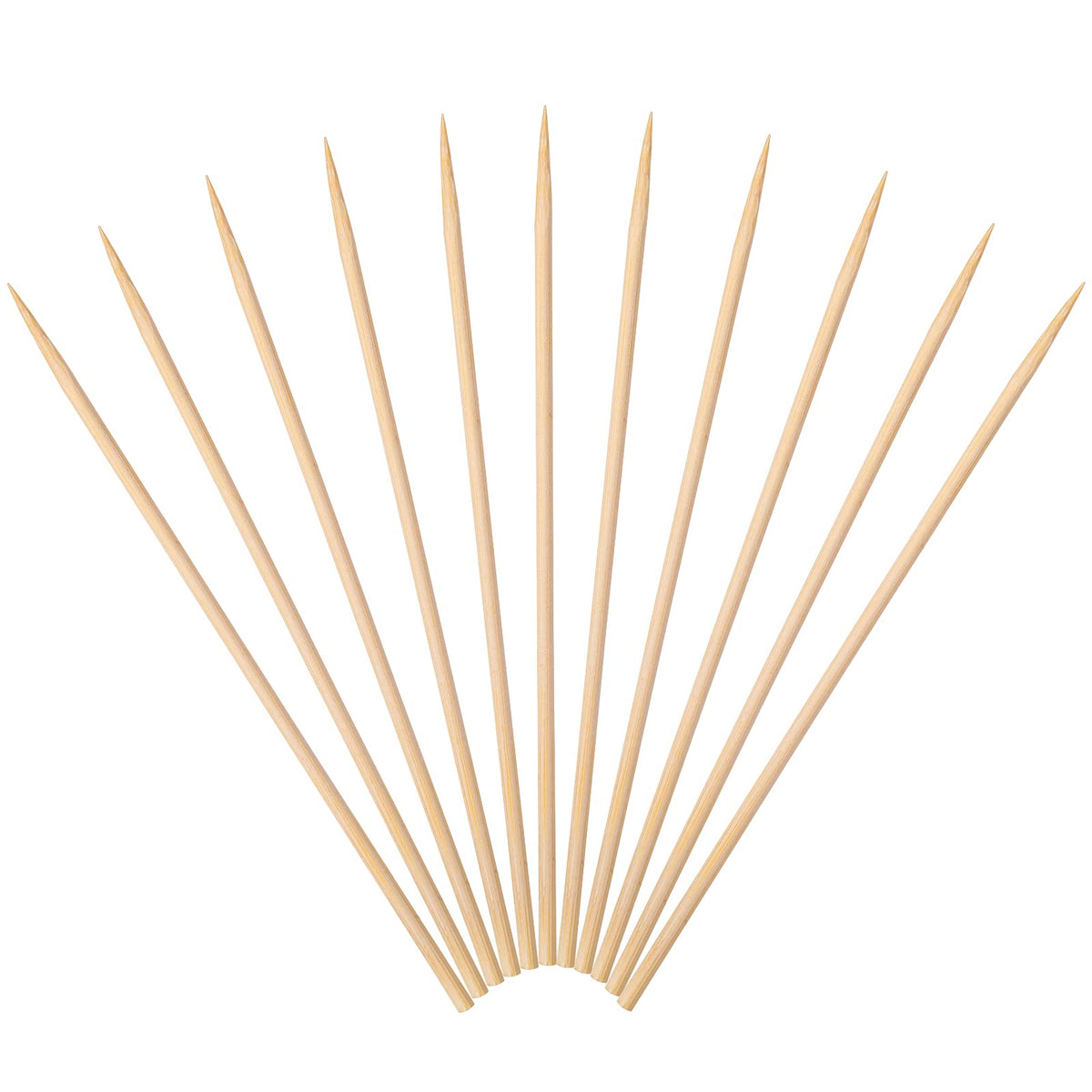 Minisland Premium 6 Inch Bamboo Skewers For Appetizers Fruit Kabobs 3Mm Thin Small Short Wooden Food Sticks 100 Counts, Many Siz