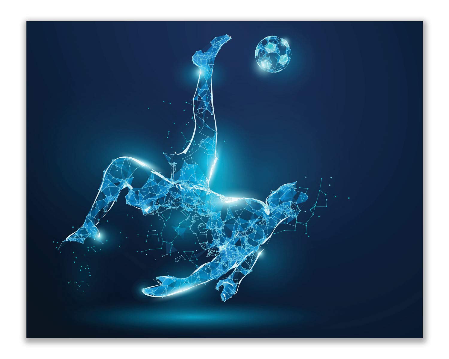 Soccer Wall Art Prints Set of 4 (8x10) Unframed Soccer Posters Soccer Room Decor For Men Kids Teenagers Soccer Poster Set For Bedroom Man Cave Soccer Wall Decor Soccer Boys Bedroom Decor X-Ray