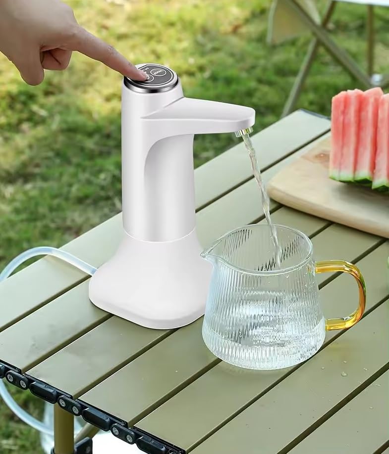USB Rechargeable Water Dispenser with Detachable Base for 5 Gallon Bottles - Portable Dispenser with 1200mAh Battery - Smart and