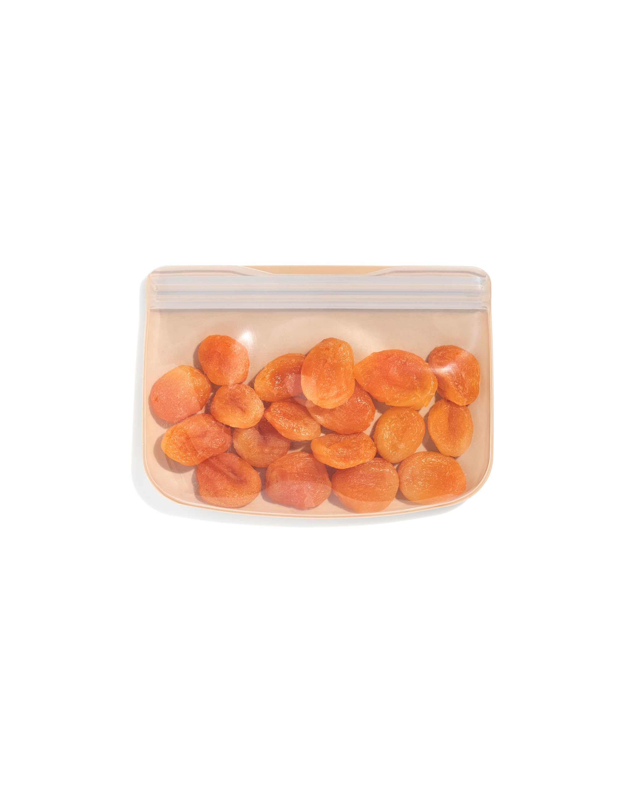 W&P Porter Silicone Reusable Storage Bag, Sandwich (10Oz Flat), Oat, Food Storage Container, Microwave And Dishwasher Safe, Easy