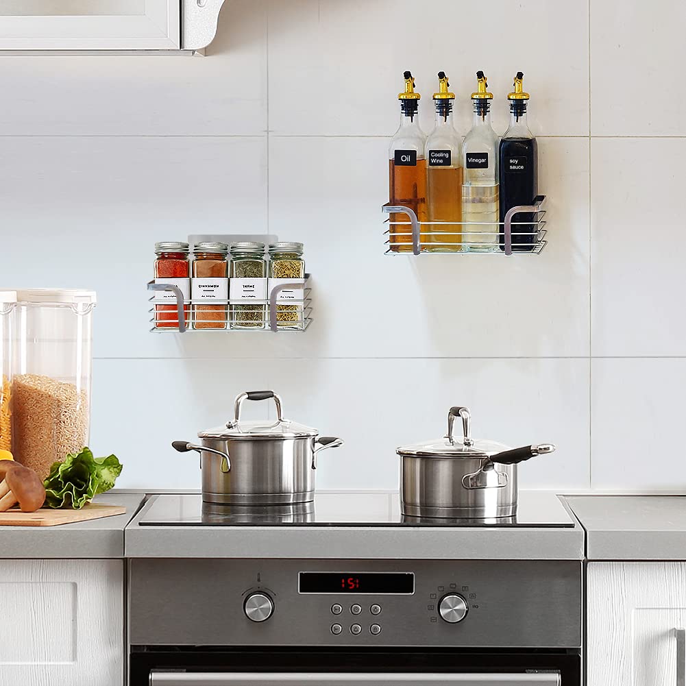 Yougai Shower Caddy Shower Shelf with Soap Dish and 4 Hooks  SUS304 Stainless Steel Shampoo Holder Bathroom Shower Organizer No Drilling Adhesive Wall Mounted Storage Shelves Basket Accessories-3 Pack