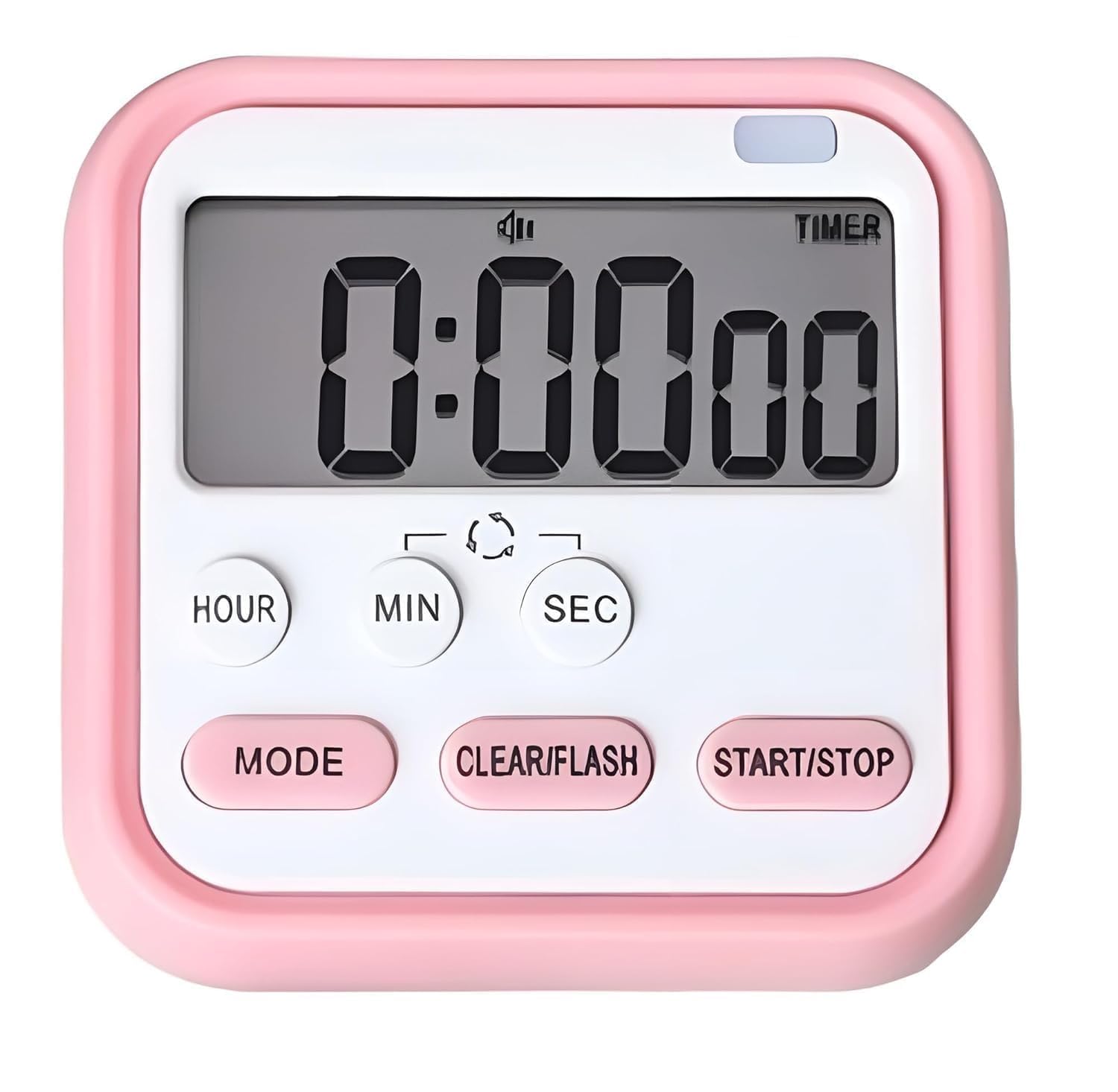 Rlybl Alarm Clock Digital That Show Temperature, Date And Loud Sound Alarm (Kitchen Timer Pink)