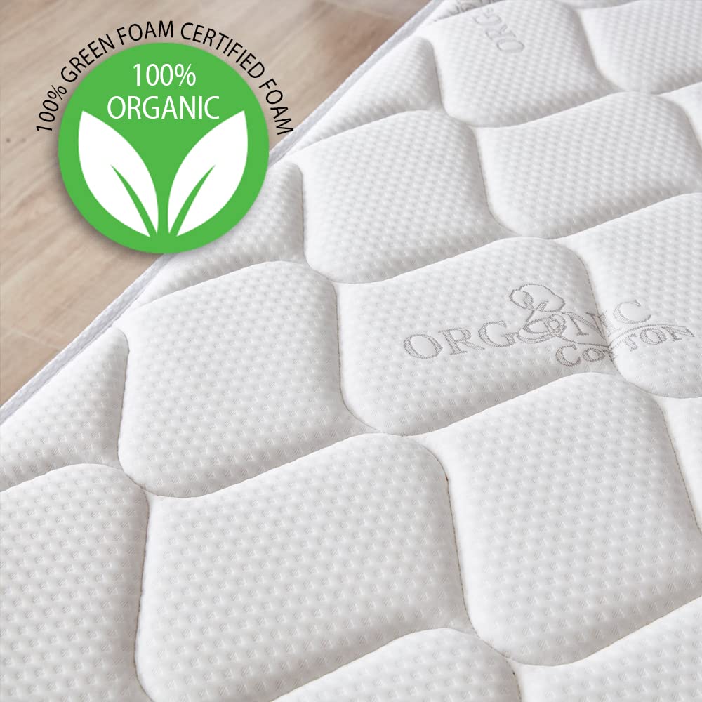 Oliver Smith Organic Cotton 10 Firm Comfort Sleep Spring & Foam Hybrid Mattress