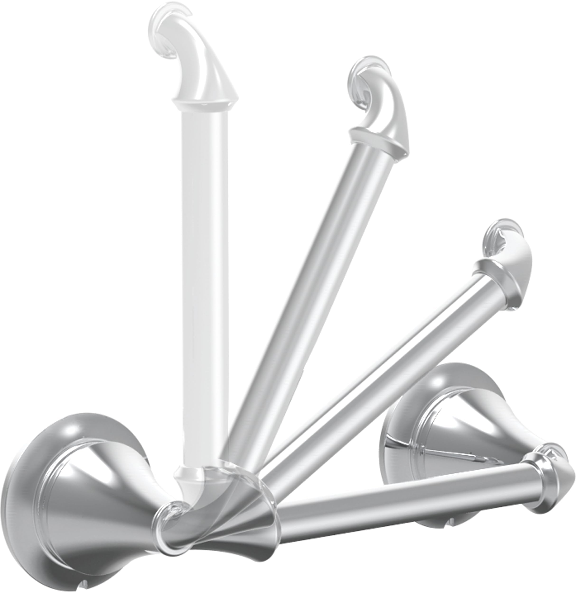 Delta Faucet 79450 Linden Wall Mount Pivot Arm Toilet Paper Holder Bath Hardware Accessory In Polished Chrome