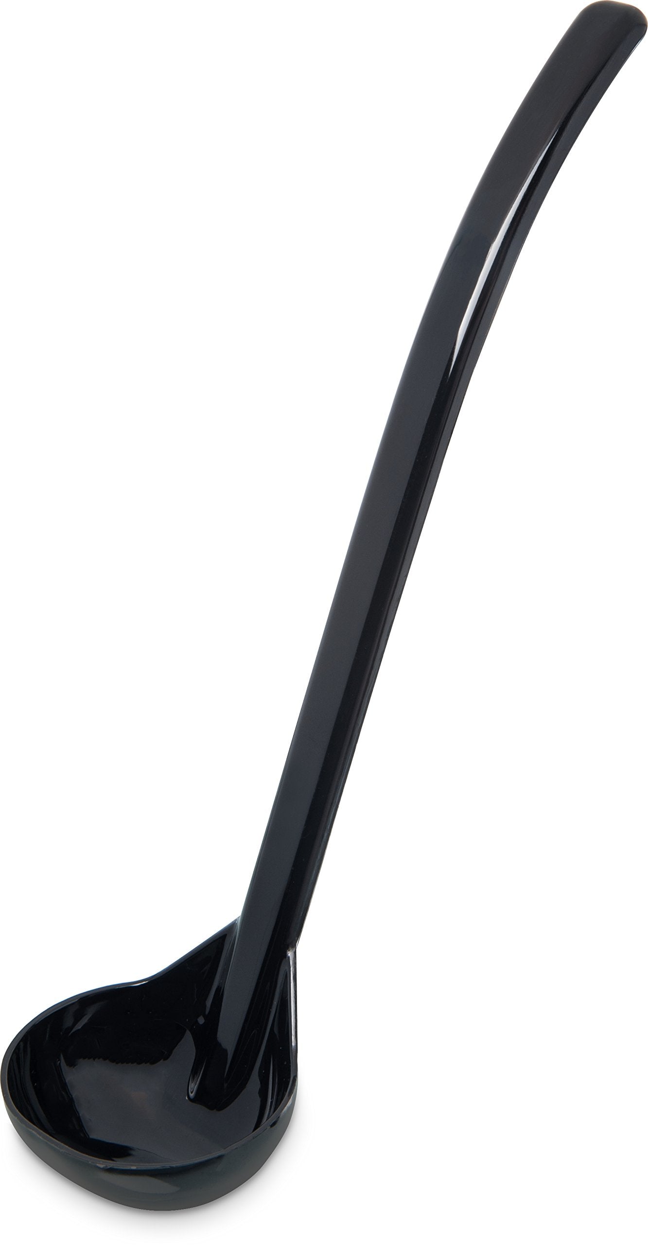 Carlisle Foodservice Products 029503 Carly Plastic Dressing/Serving Ladle, 1 Oz./9.5'', Black (1 Unit)