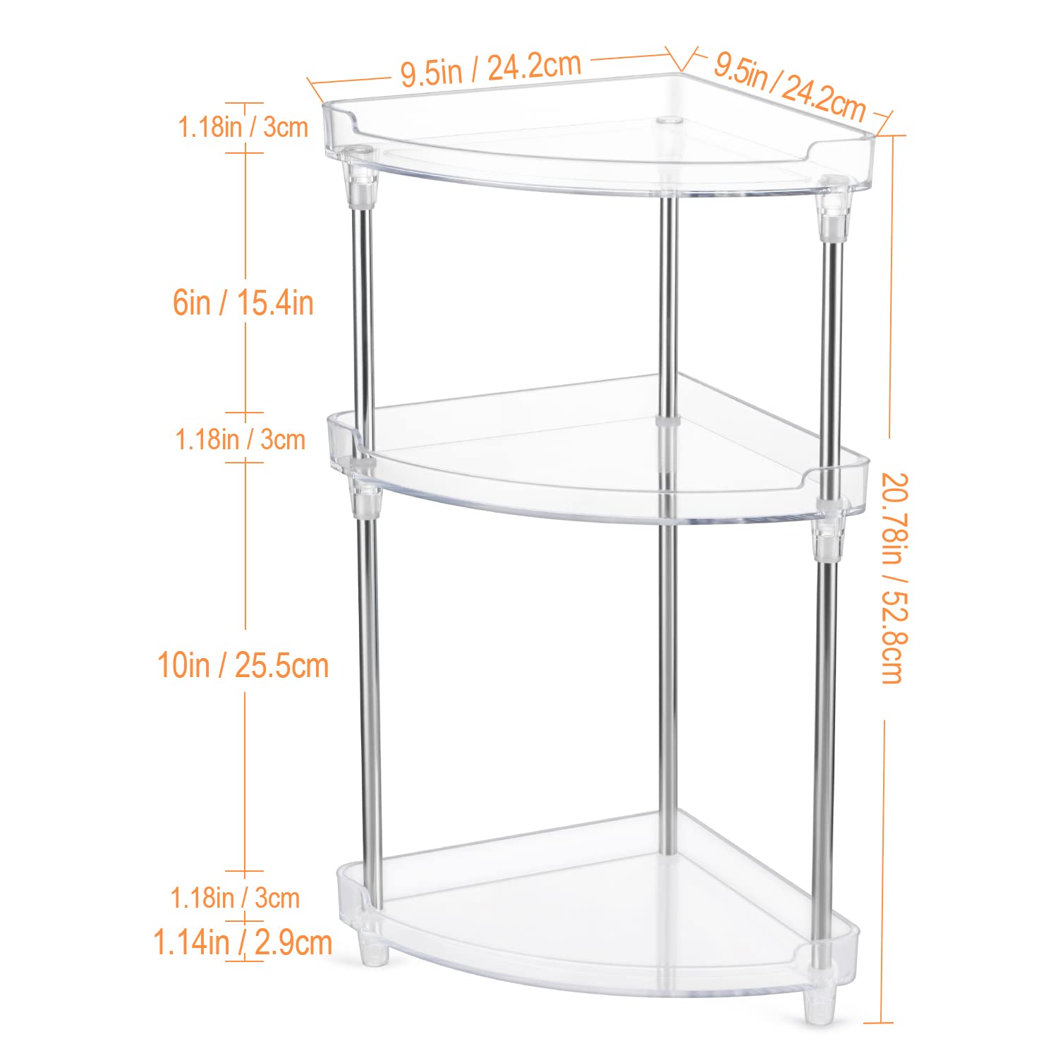 Argox Bathroom Organizer Countertop, Bathroom Finishing Countertop, Countertop Storage, Counter Storage, Storage Under The Sink,