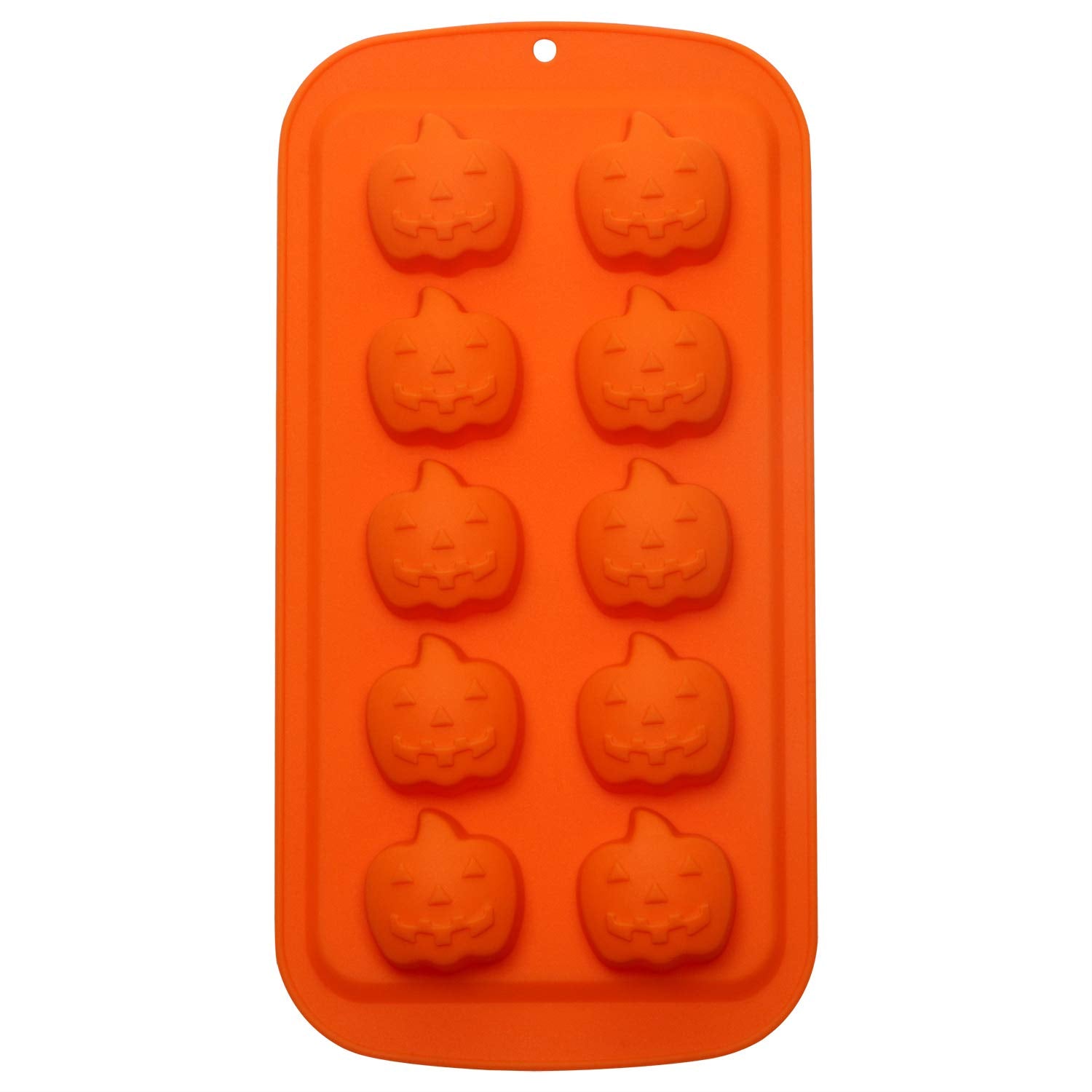 Onlykxy 1 Piece Orange Pumpkin Silicone Molds, Cake Ice Cream Chocolate Jello Soap Mold, Baking Molds Silicone Shapes, Halloween