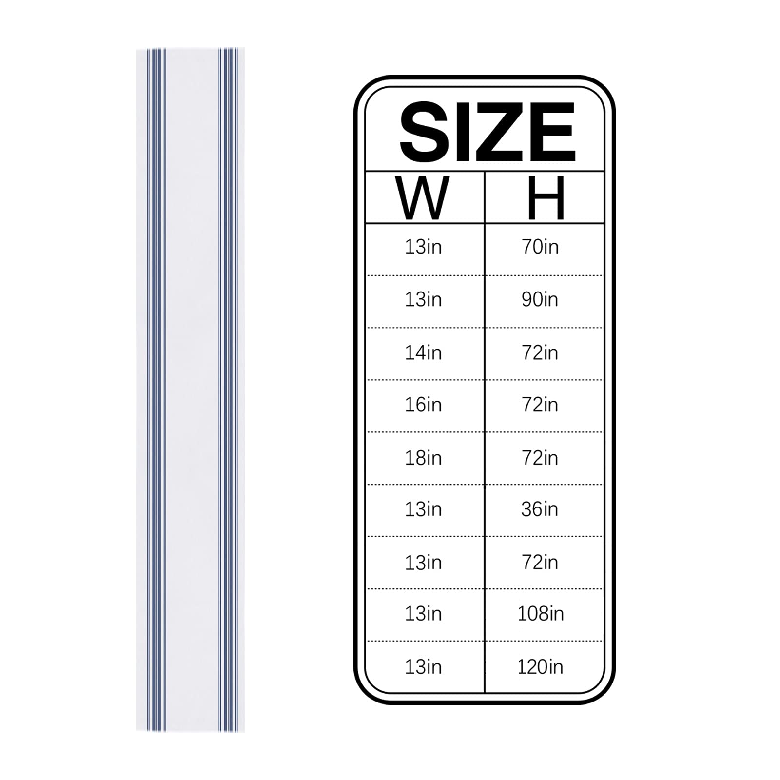 Cotton Linen Table Runner 120Inches Long, Blue White Stripes, Burlap Table Cloth Dresser Scarves For Farmhouse Dining Room/Holid