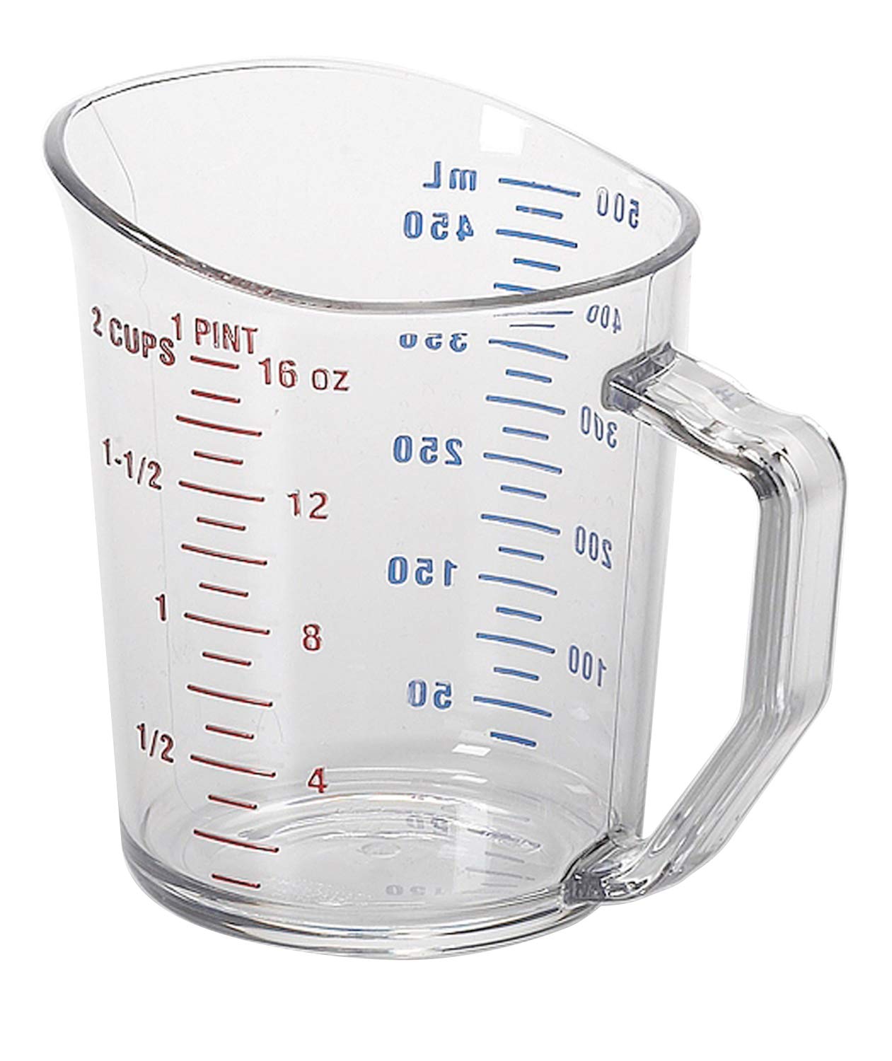 Cambro Camwear 1-Pint Polycarbonate Measuring Cup, Clear (50Mccw135)