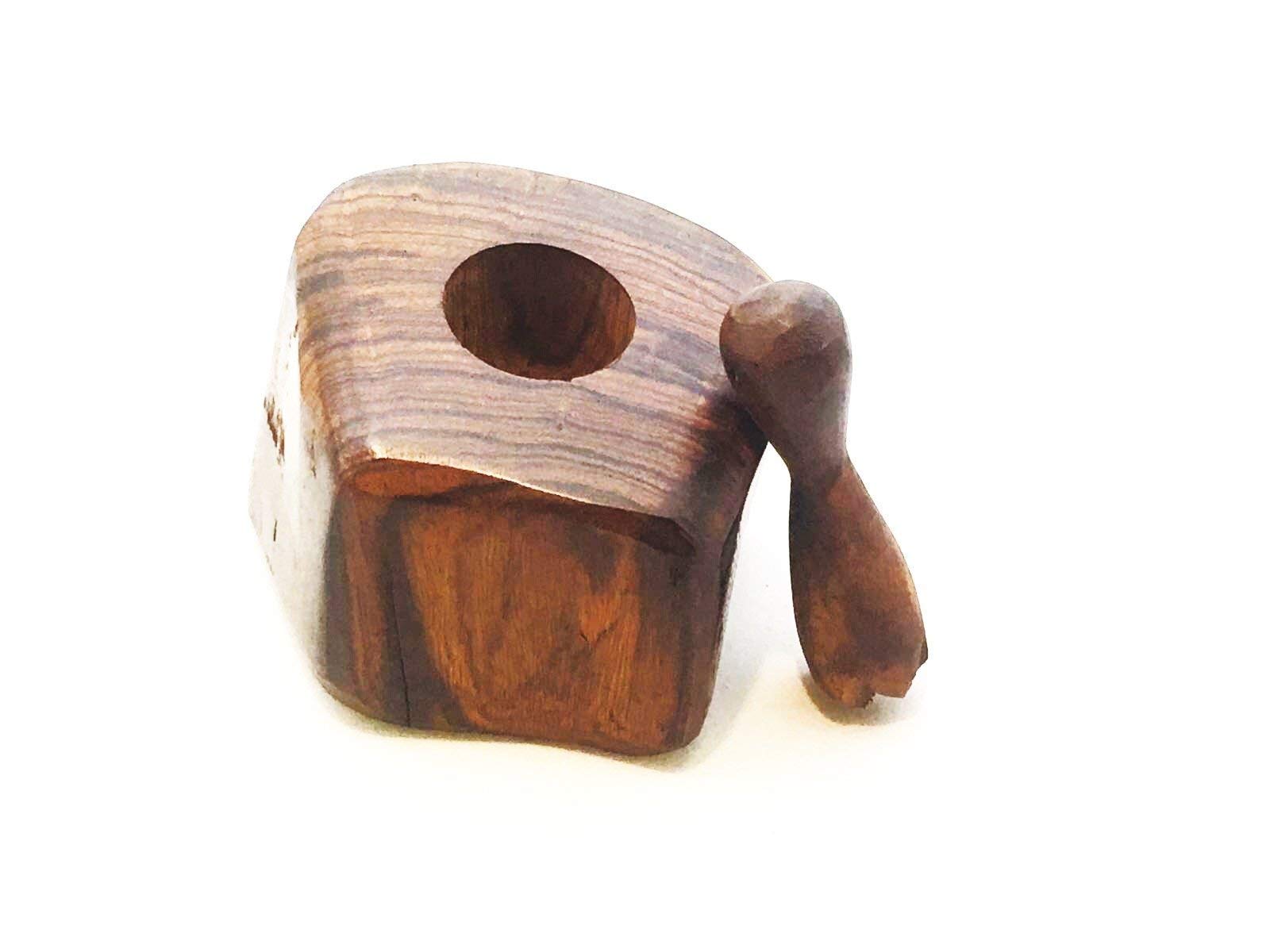 Iecap Llc Wood Pepper Grinder - Kitchen Ironwood Wooden Mill, Size: Length - 4 Inches, Width - 3.5 Inches, Height - 4.5 Inches.