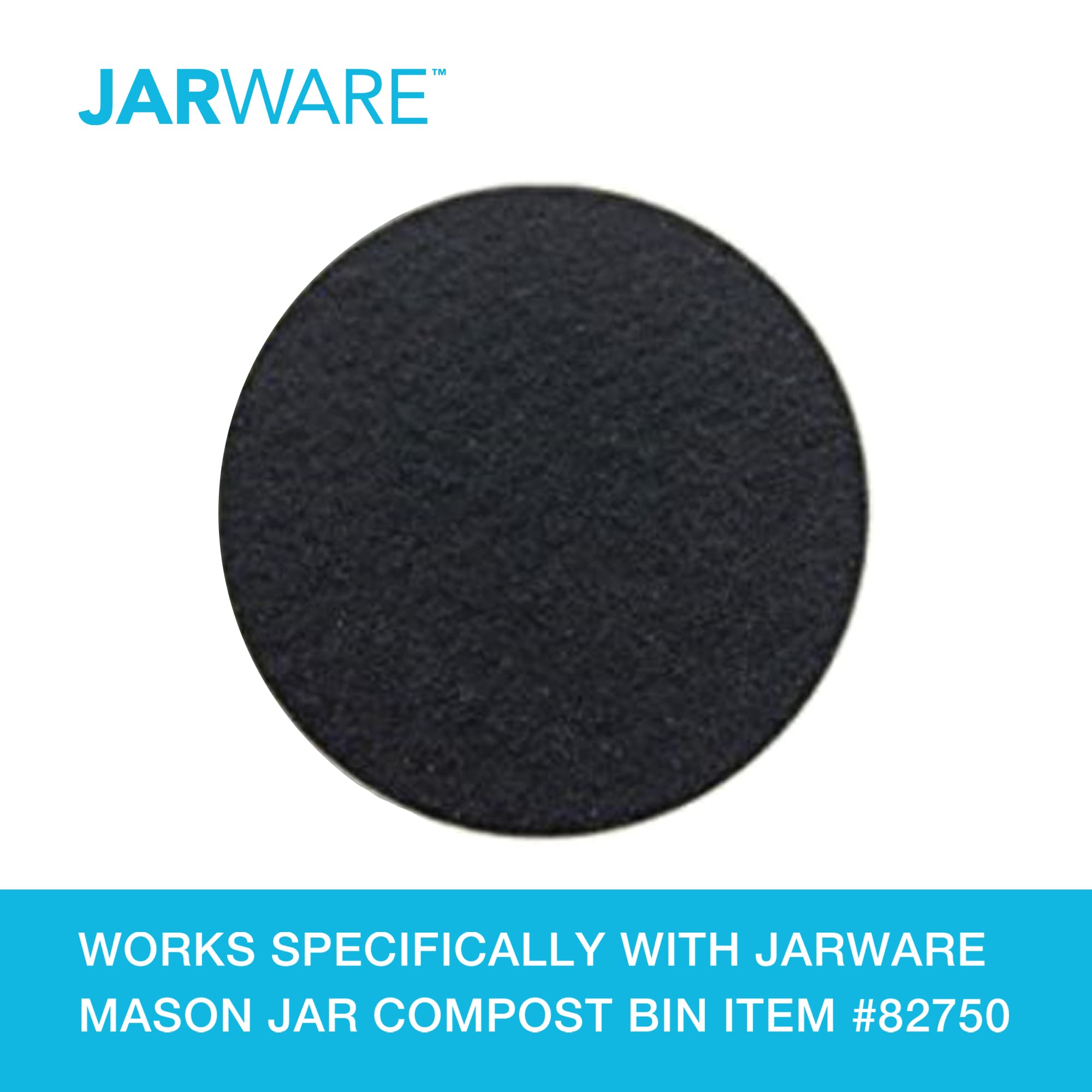 Jarware Mason Jar Lid, Stainless Steel Compost Lid For Wide Mouth Mason Jars, With 4 Charcoal Filters