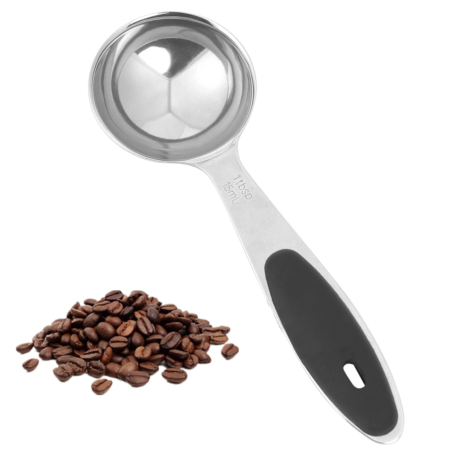 1 Tbsp/15Ml Stainless Steel Measuring Scoops, Small Measuring Cup Measuring Scoop With Handle, 1/16 Cup Coffee Measuring Spoon,