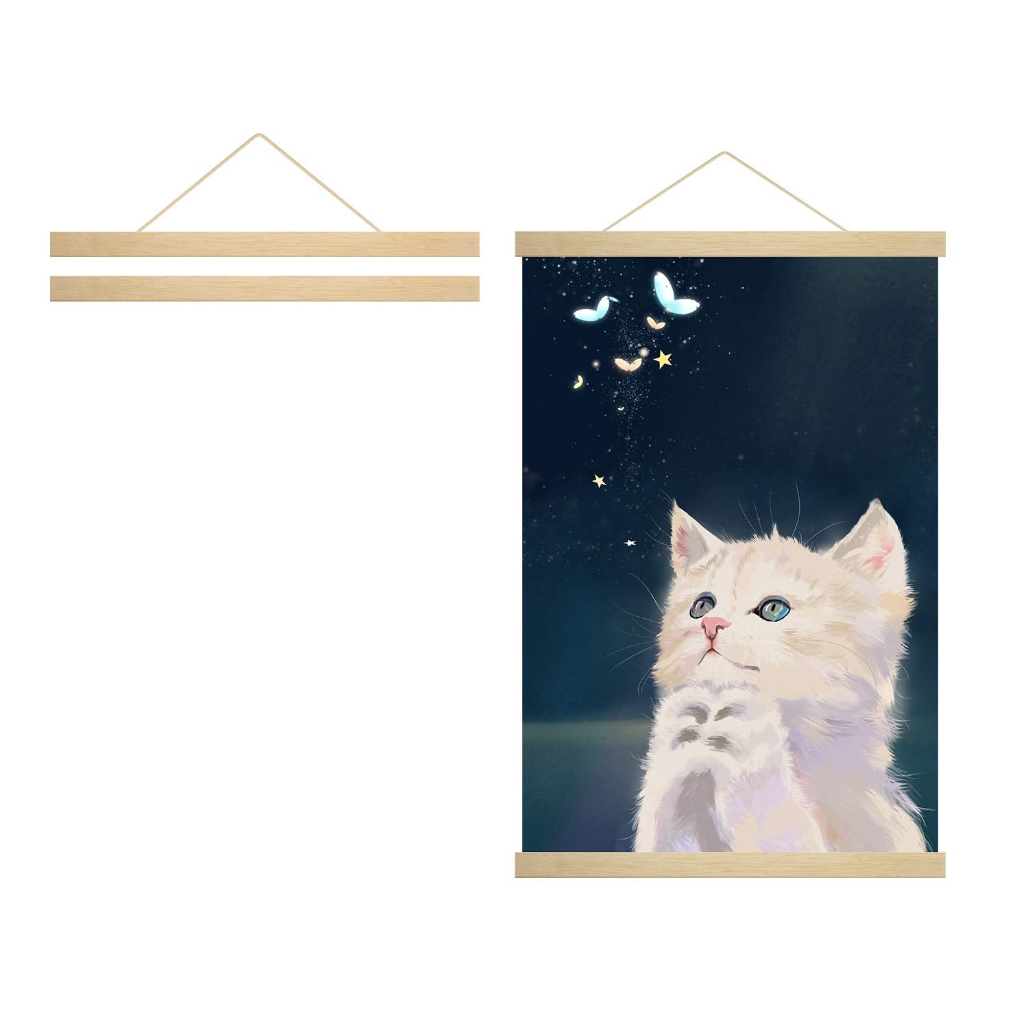 Radezon Magnetic Poster Frame Hanger,Magnet Poster Hanger For Posters, Kids Paintings, Maps And And Canvas Artwork