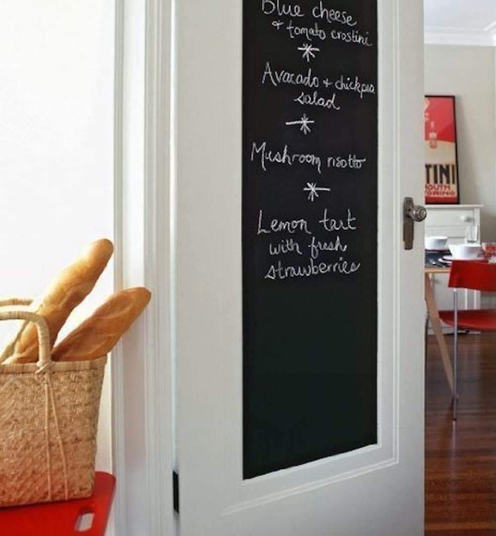 Chalkboard Wall Sticker Blackboard Decor Pvc Self Adhesive Diy Removable Reusable Erasable Wallpaper For Door Fridge