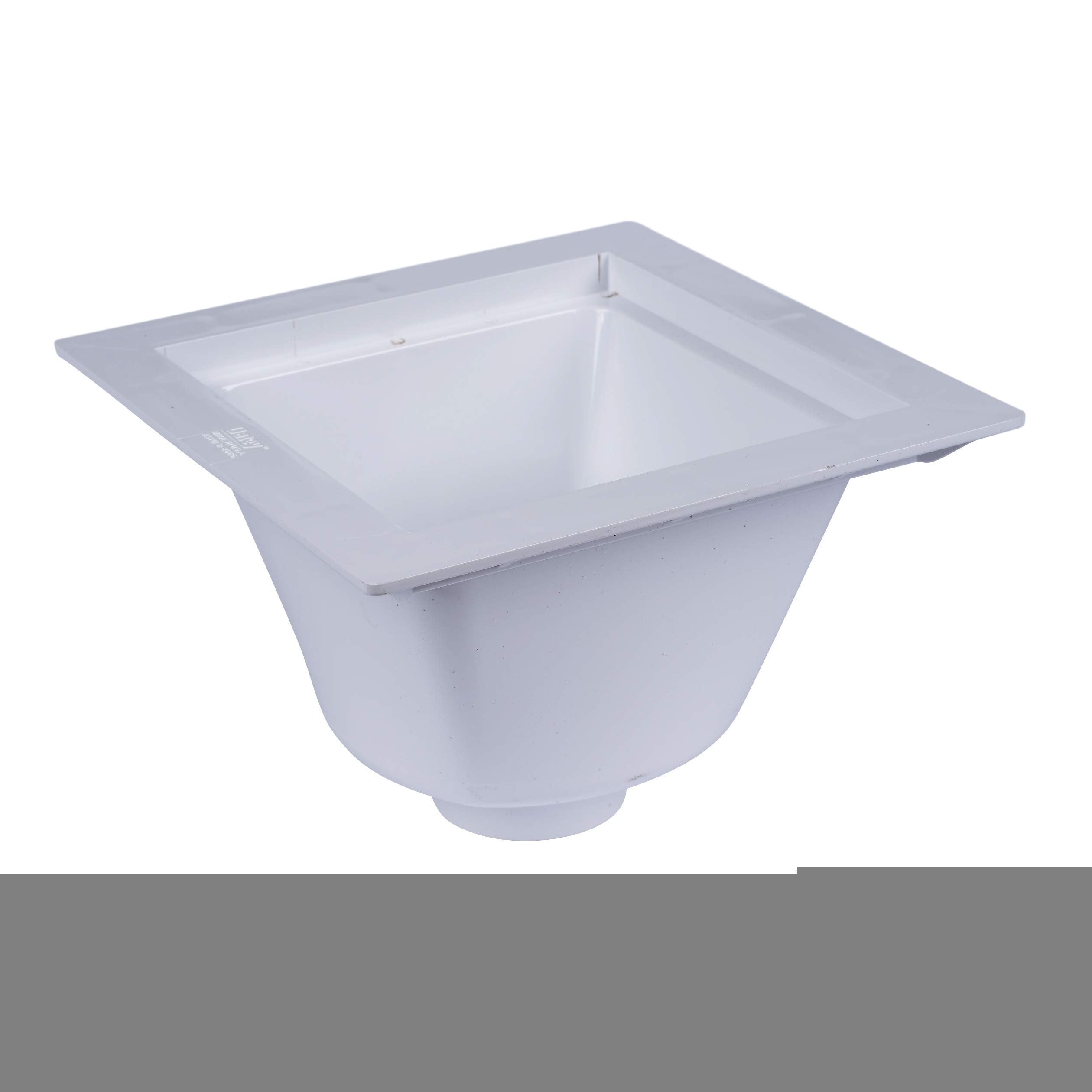 Oatey 42721 Floor-Mounted Utility Sink with 3 in. Socket, White, Small