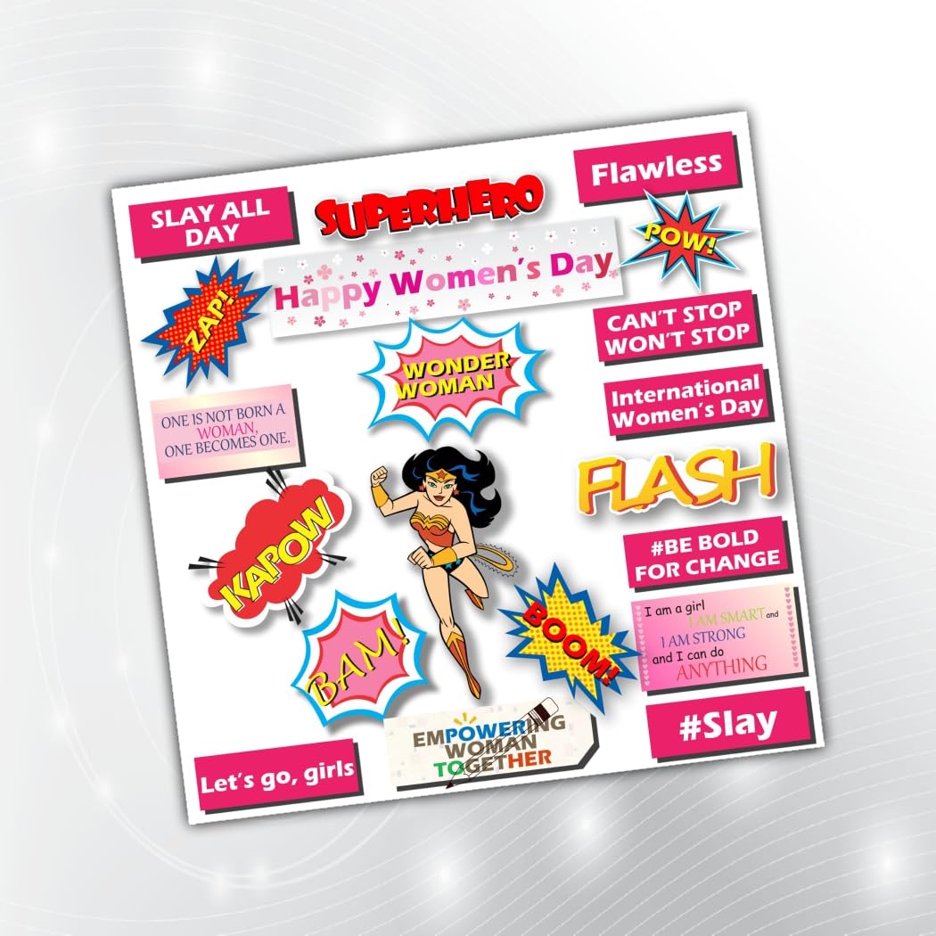 PartyStuff Ladies Theme Props  Womens Day Props (19 Cards)
