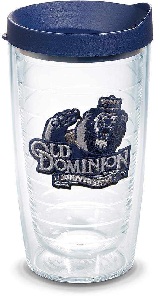 Tervis Old Dominion Monarchs Logo Tumbler With Emblem And Navy Lid 16Oz, Clear