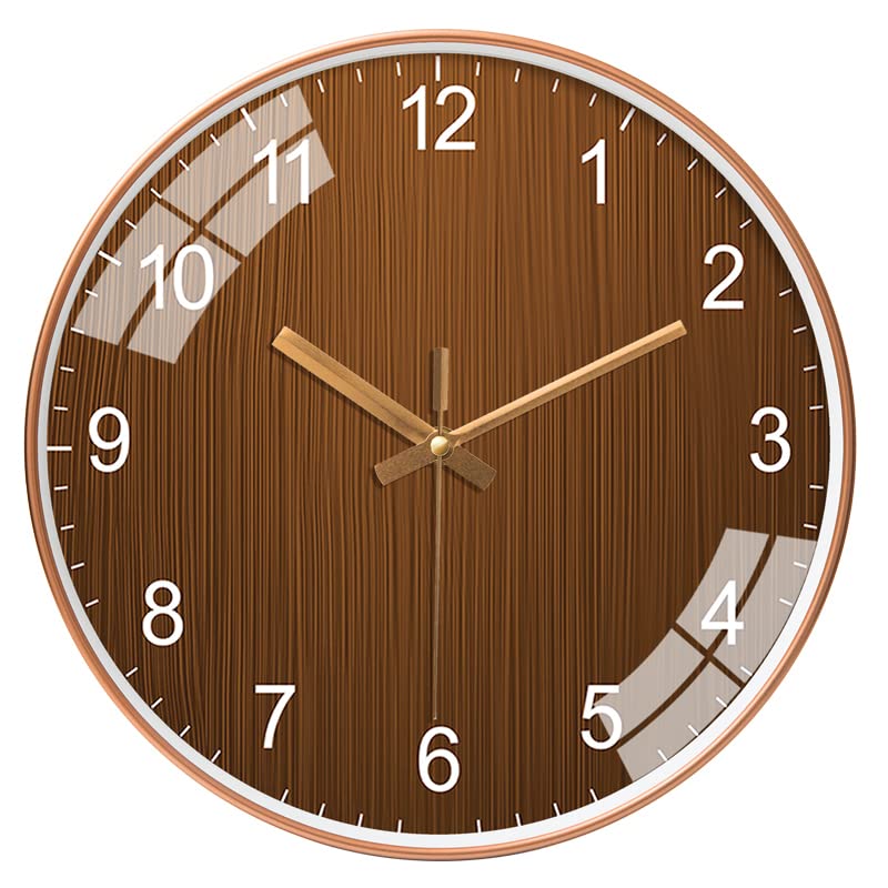 Star Work Glass Non Ticking Silent Analog Quartz Wall Clocks For Home Bedroom Hall Living Room Office | Mute And Quiet Wall Cloc