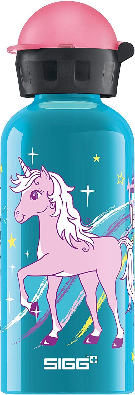 Sigg - Kids Water Bottle - Bella Unicorn - Leakproof - Lightweight - Bpa Free - Aluminum - 13 Oz