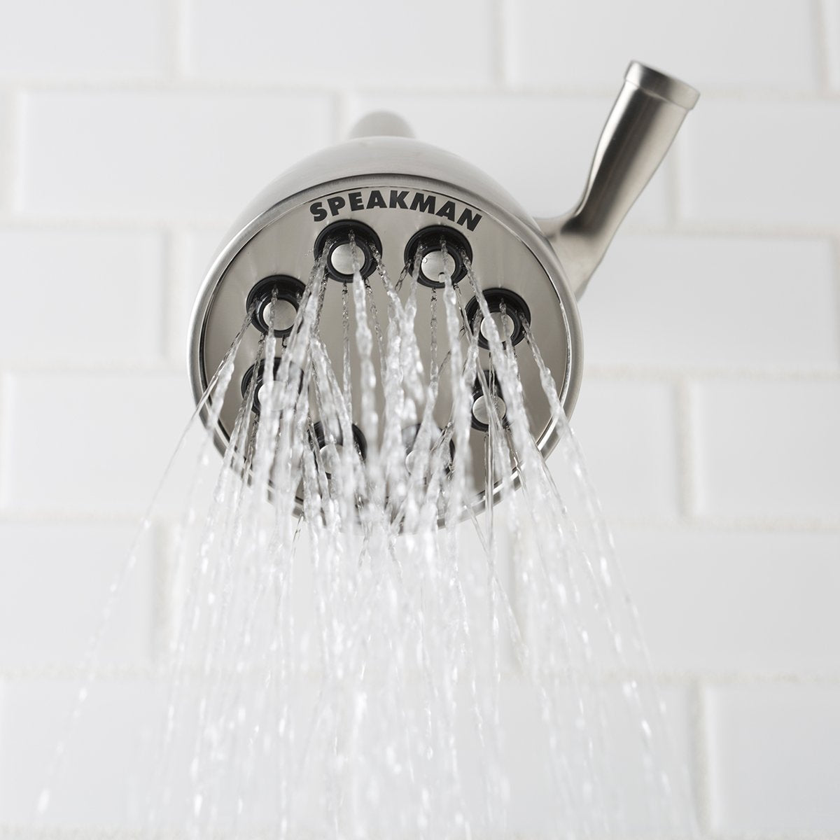 Speakman, Brushed Nickel S-2251-Bn-E175 Signature Icon Anystream Adjustable Solid Brass Shower Head, 175 Gpm