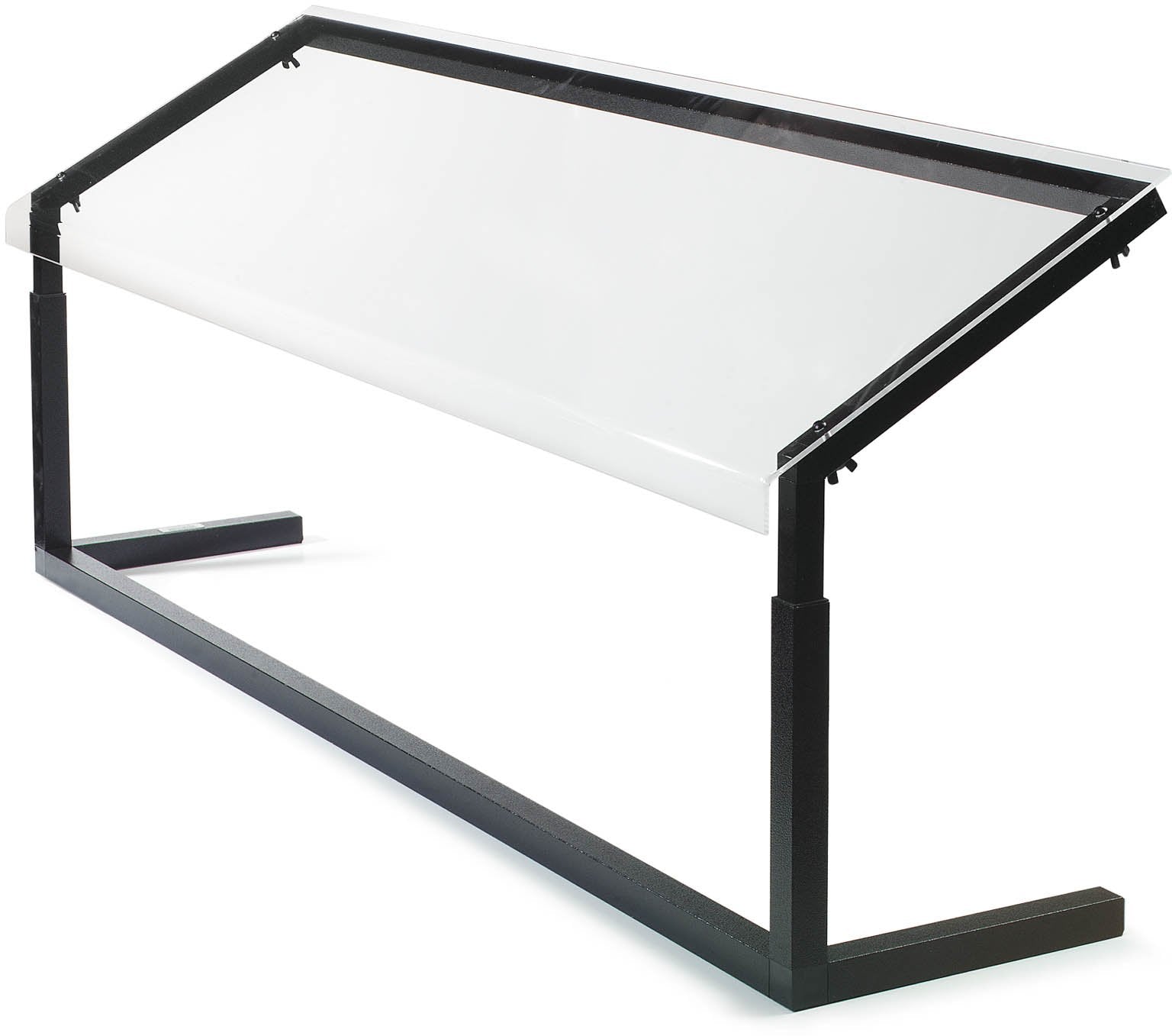 Carlisle FoodService Products Buffet Bar Adjustable Sneeze Guard for Catering, Buffets, Restaurants, Plastic, 48 x 12.44 x 32 In