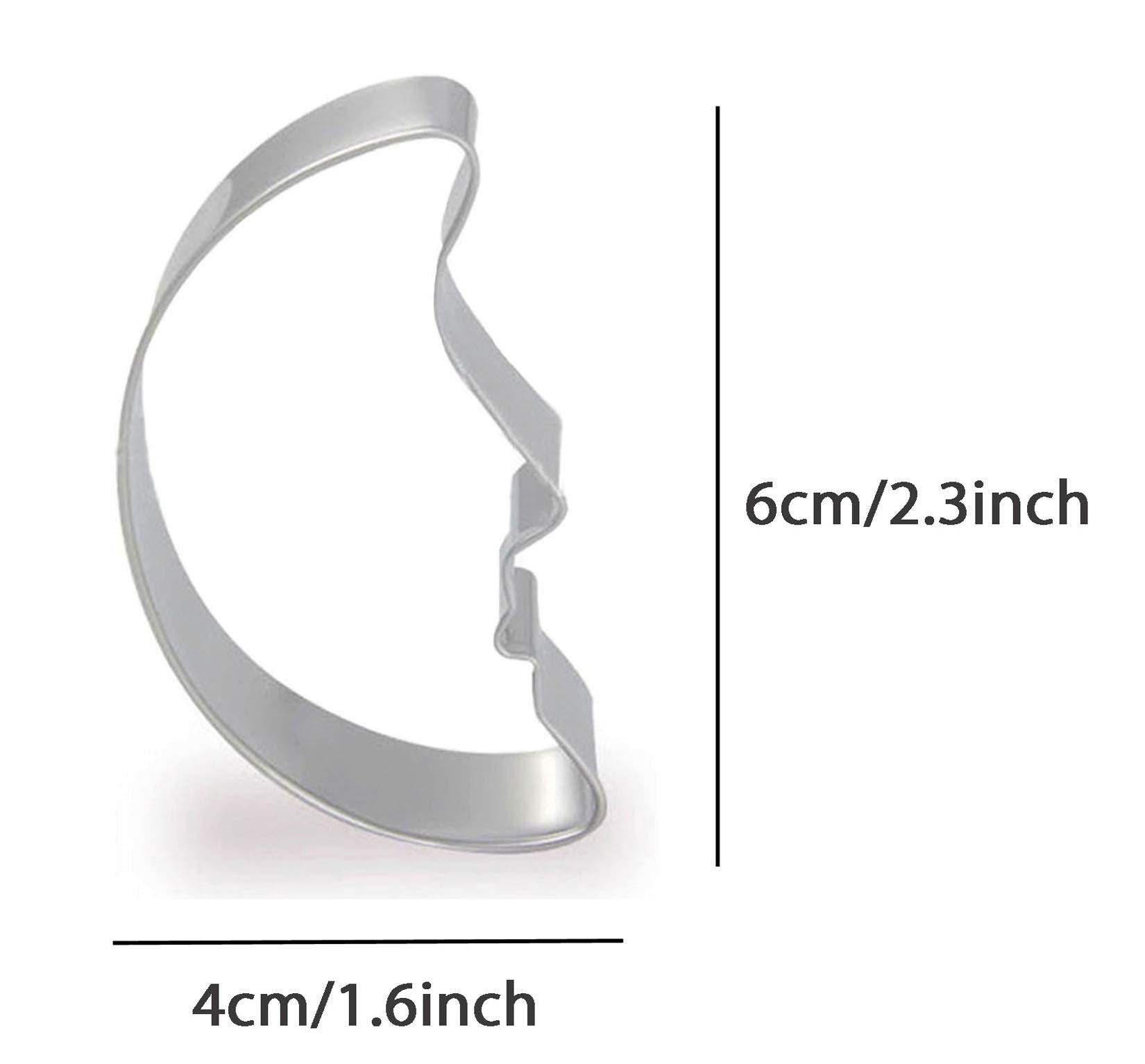 Wjsyshop Moon Shape Cookie Cutter