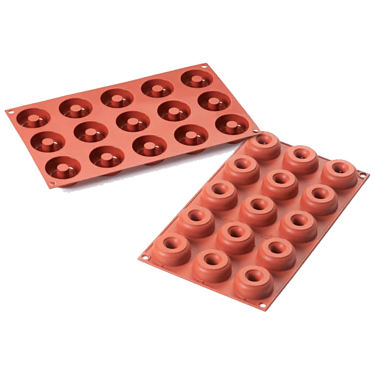 Silikomart Professional Sf171 Silicone Mold, Mini Donuts