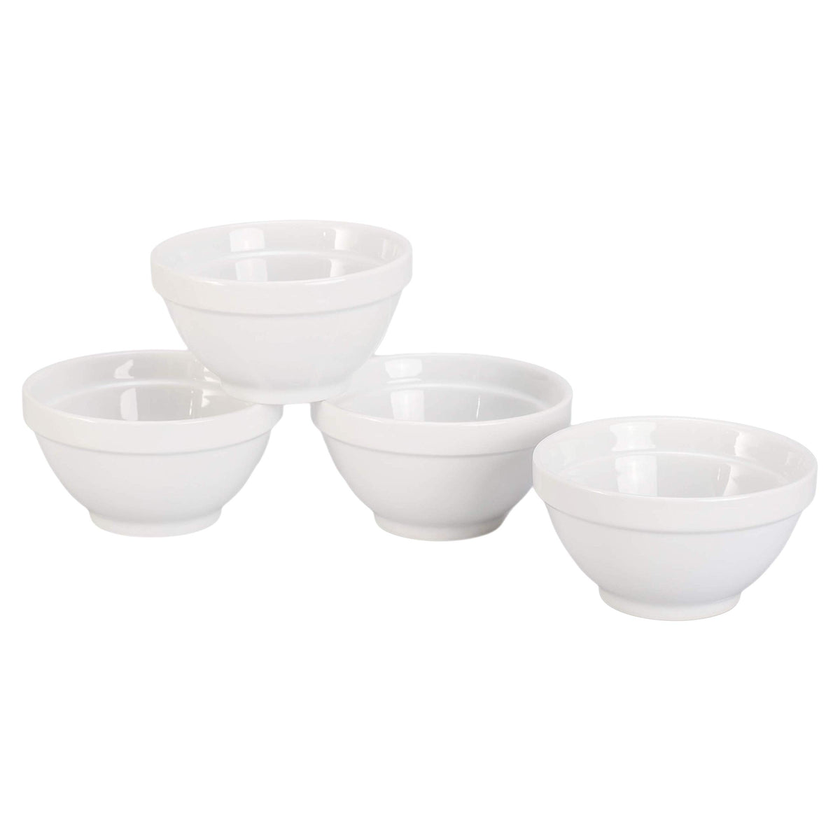 Bia Cordon Bleu 16-Ounce Stackable Bowl, Set Of 4, White (900101S4Sioc)
