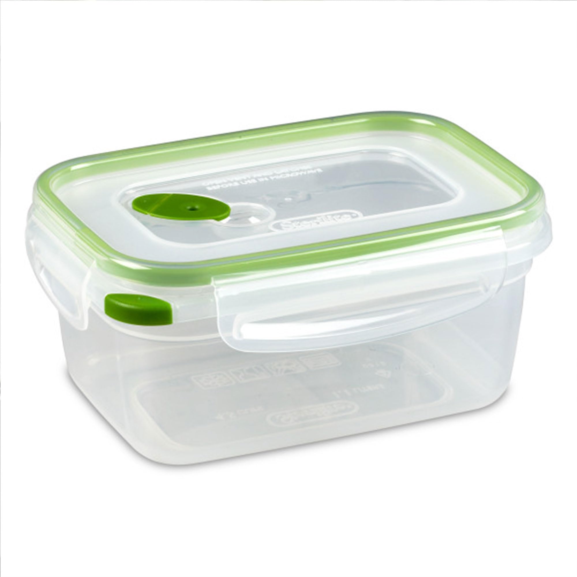 Sterilite Ultra-Seal 4.5 Cup Rectangle, Airtight Food Storage Container, Latching Lid, Microwave And Dishwasher Safe, Clear With