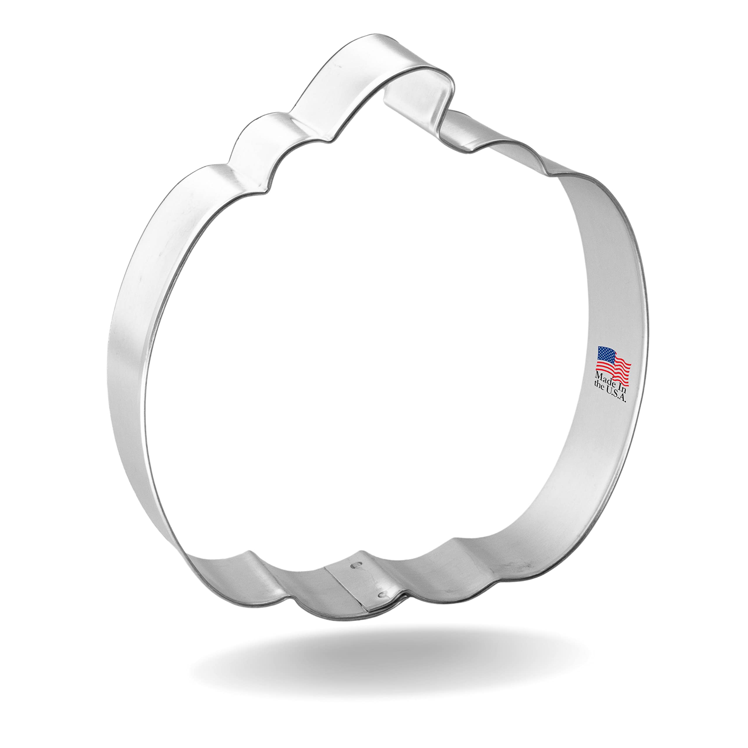 Mini Pumpkin Cookie Cutter 4 Inch - Made In The Usa - Foose Cookie Cutters Tin Plated Steel Mini Pumpkin Cookie Mold