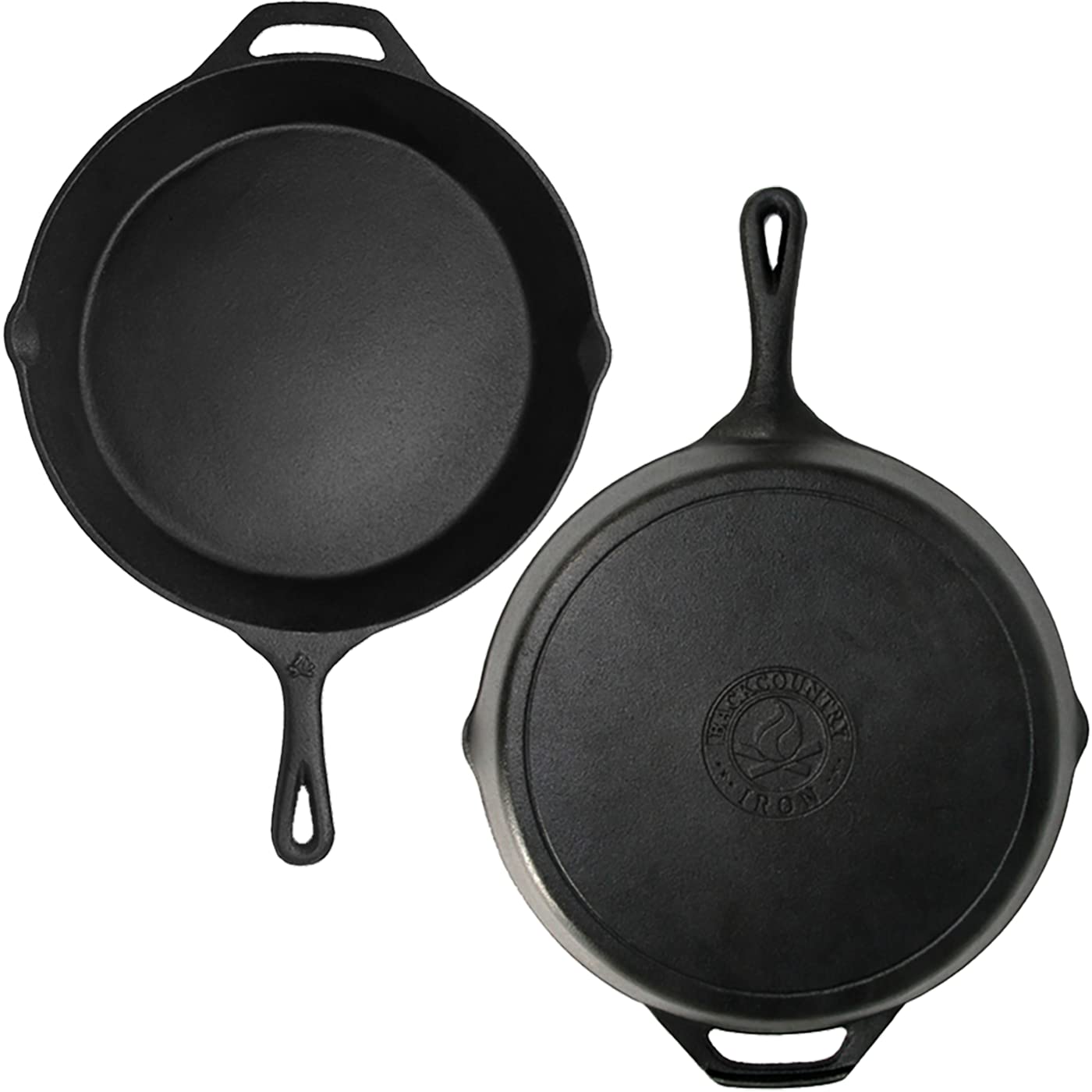 Backcountry Iron 10-1/4 Inch Round Medium Pre-Seasoned Cast Iron Skillet