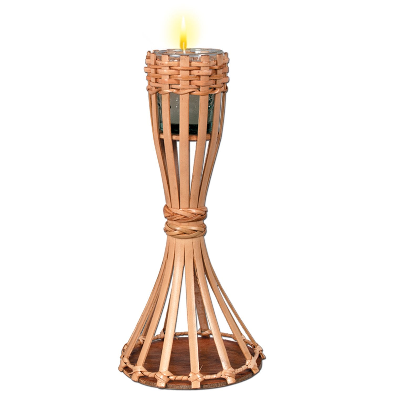 Tabletop Bamboo Torch (Candle Included) Party Accessory (1 Count) (1/Pkg)